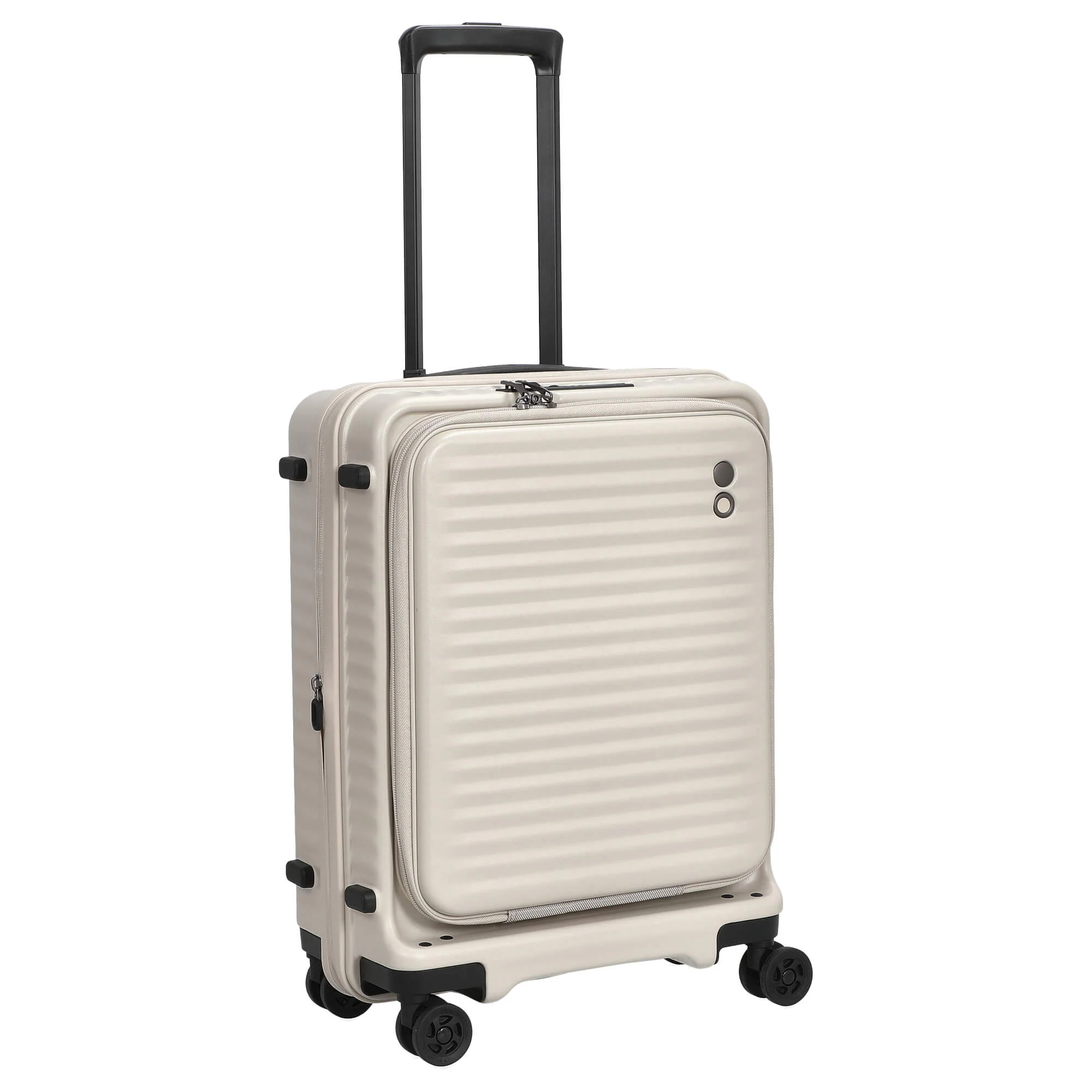 Echolac Celestra FA - 4-Rollen-Kabinentrolley 14" S 55 cm erw. USB (white sand) - Image 5