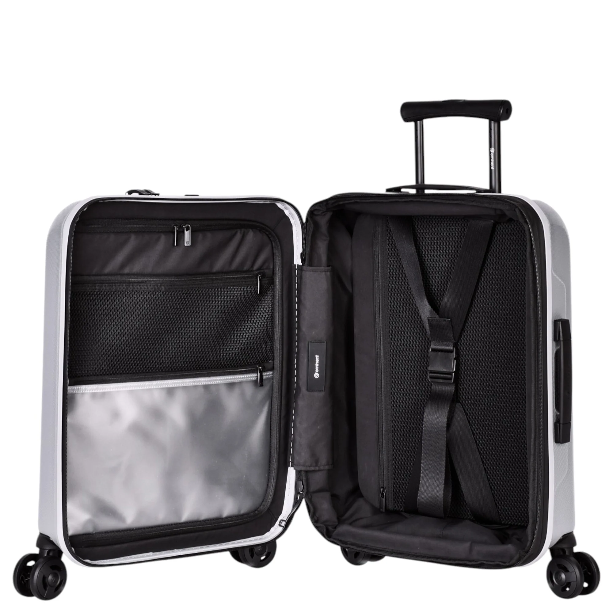 Eminent KAPSTADT BUSINESS PREMIUM - 4-Rollen-Kabinentrolley 55 cm erw. (silber) - Image 5