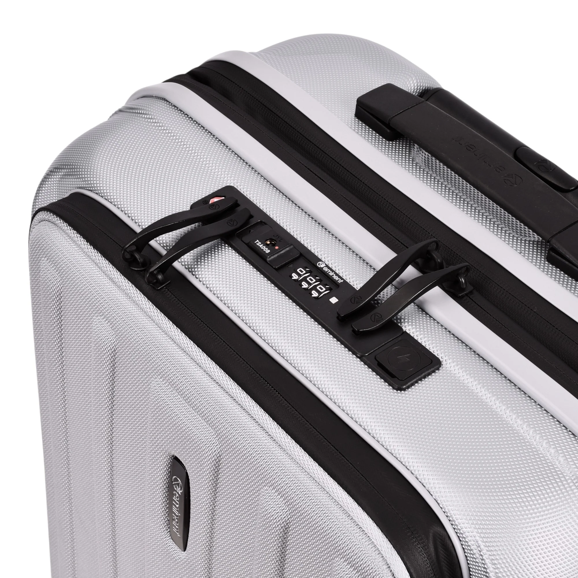 Eminent KAPSTADT BUSINESS PREMIUM - 4-Rollen-Kabinentrolley 55 cm erw. (silber) - Image 9