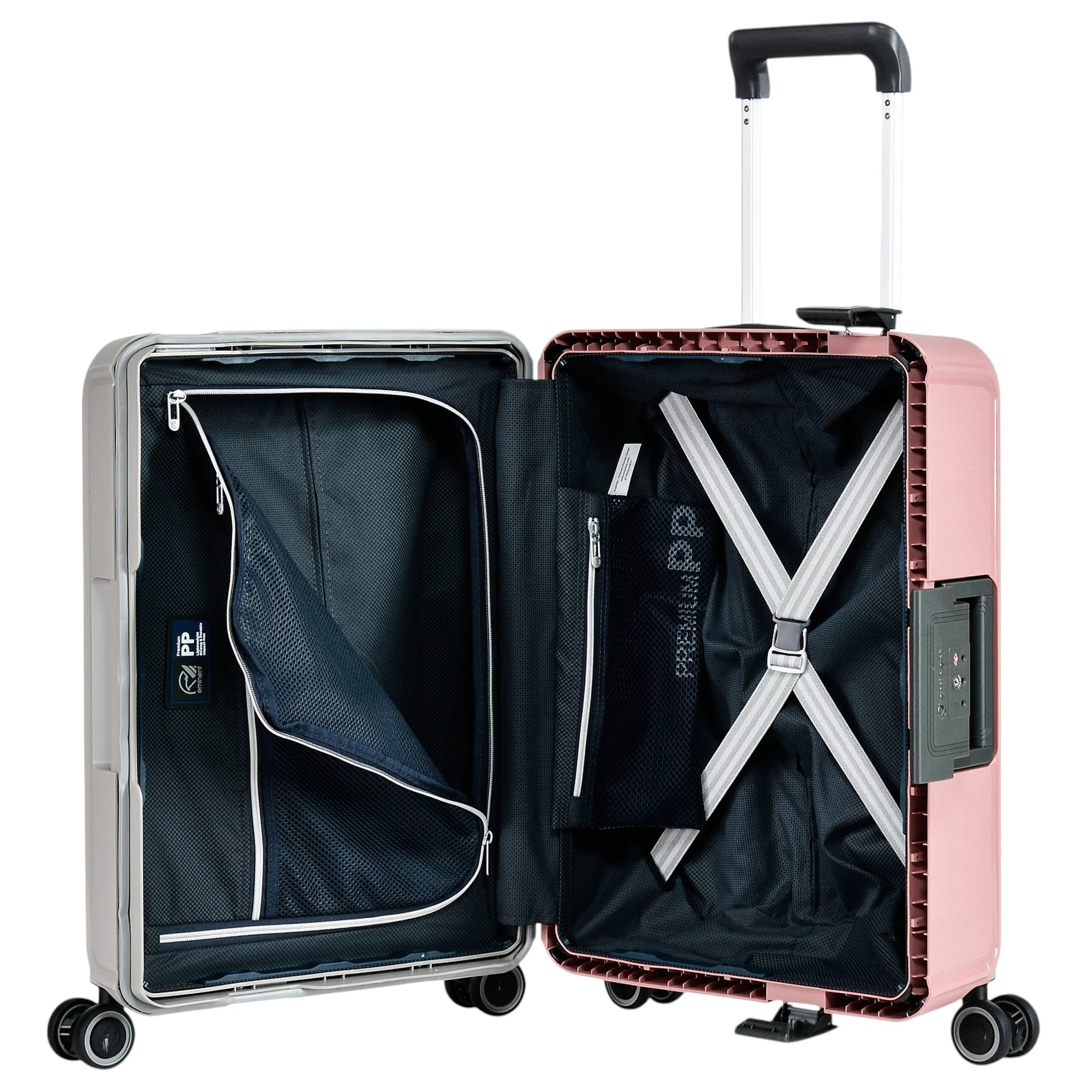 Eminent VERTICA - 4-Rollen-Kabinentrolley 55 cm (grau/rosa) - Image 5