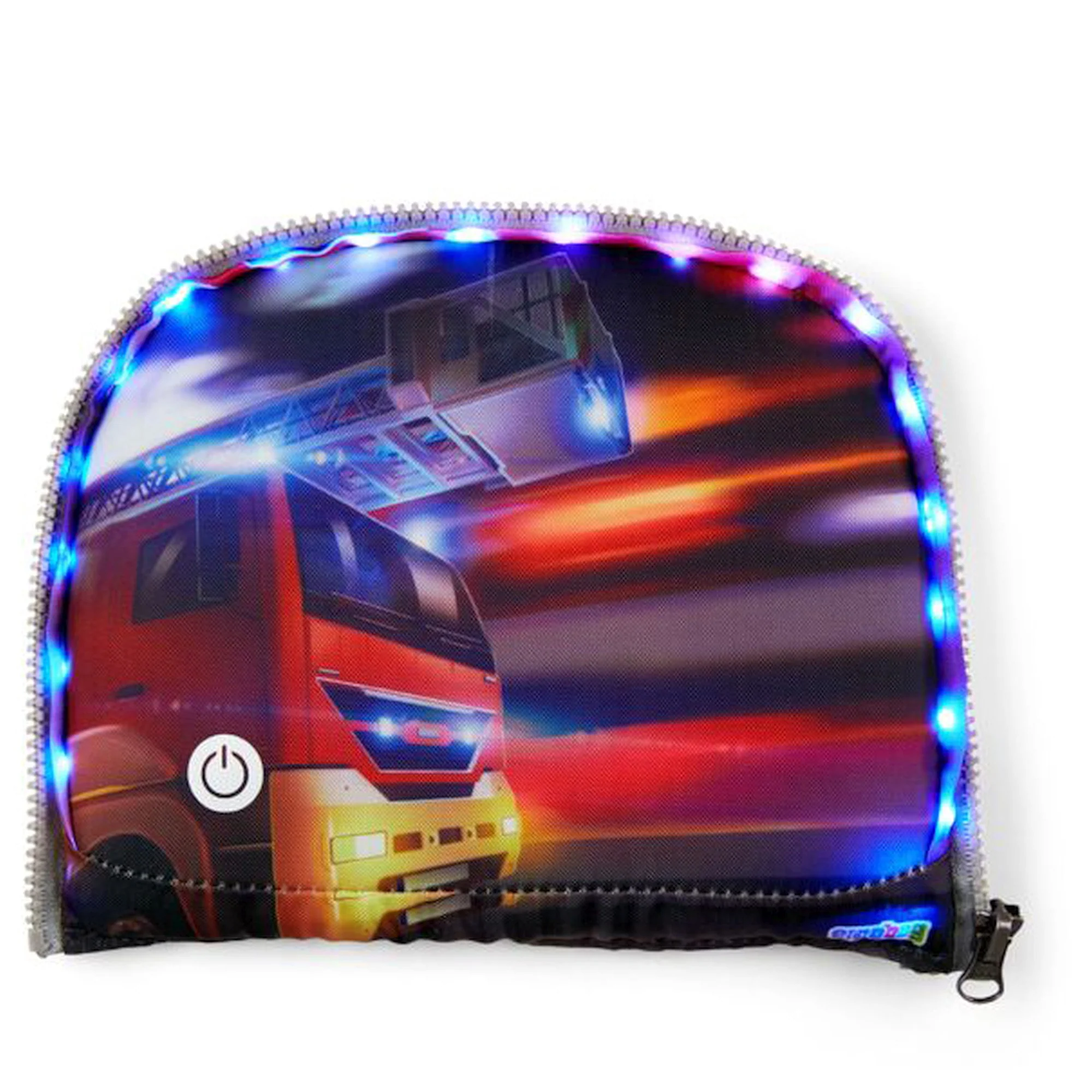 Ergobag Zubehör Pack / Cubo / Cubo light  Zippies "LED" - Zip Fronttasche (Feuerwehr) - Image 2