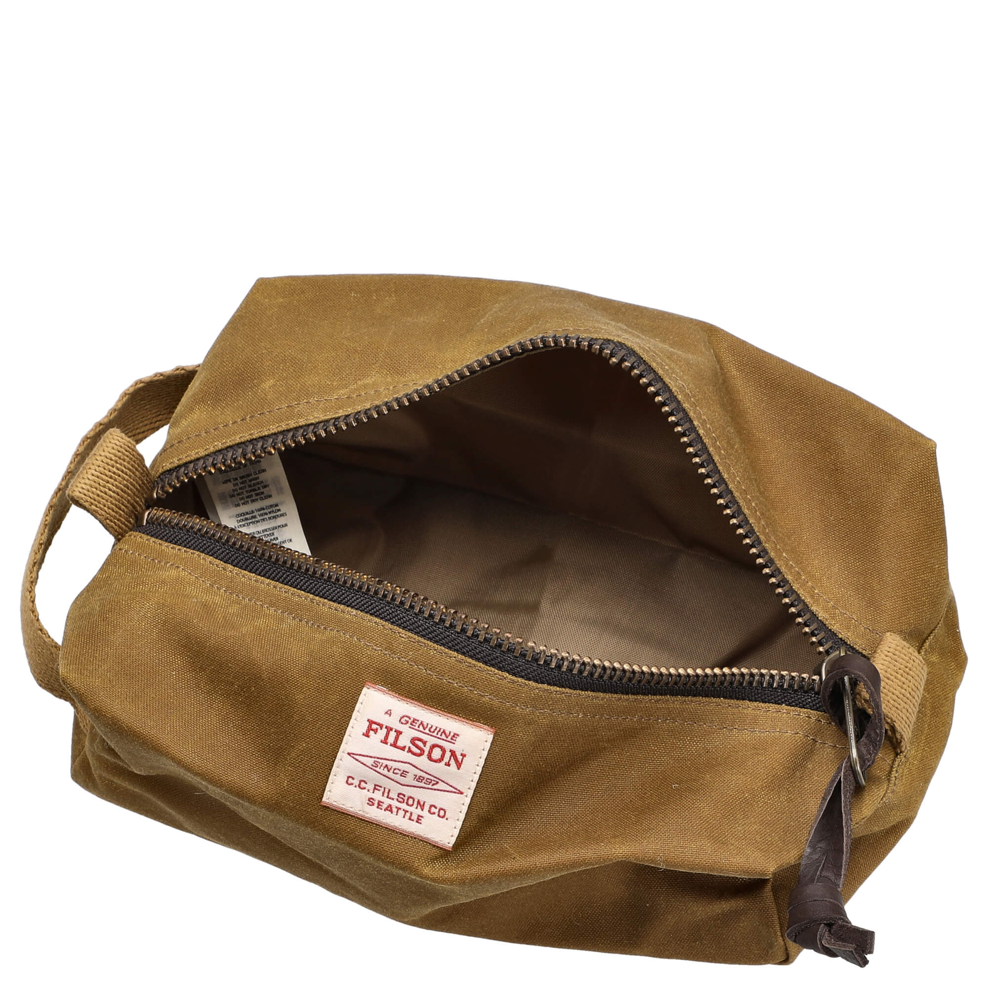 Filson Tin Cloth - Kulturbeutel 23 cm (dark tan) - Image 6