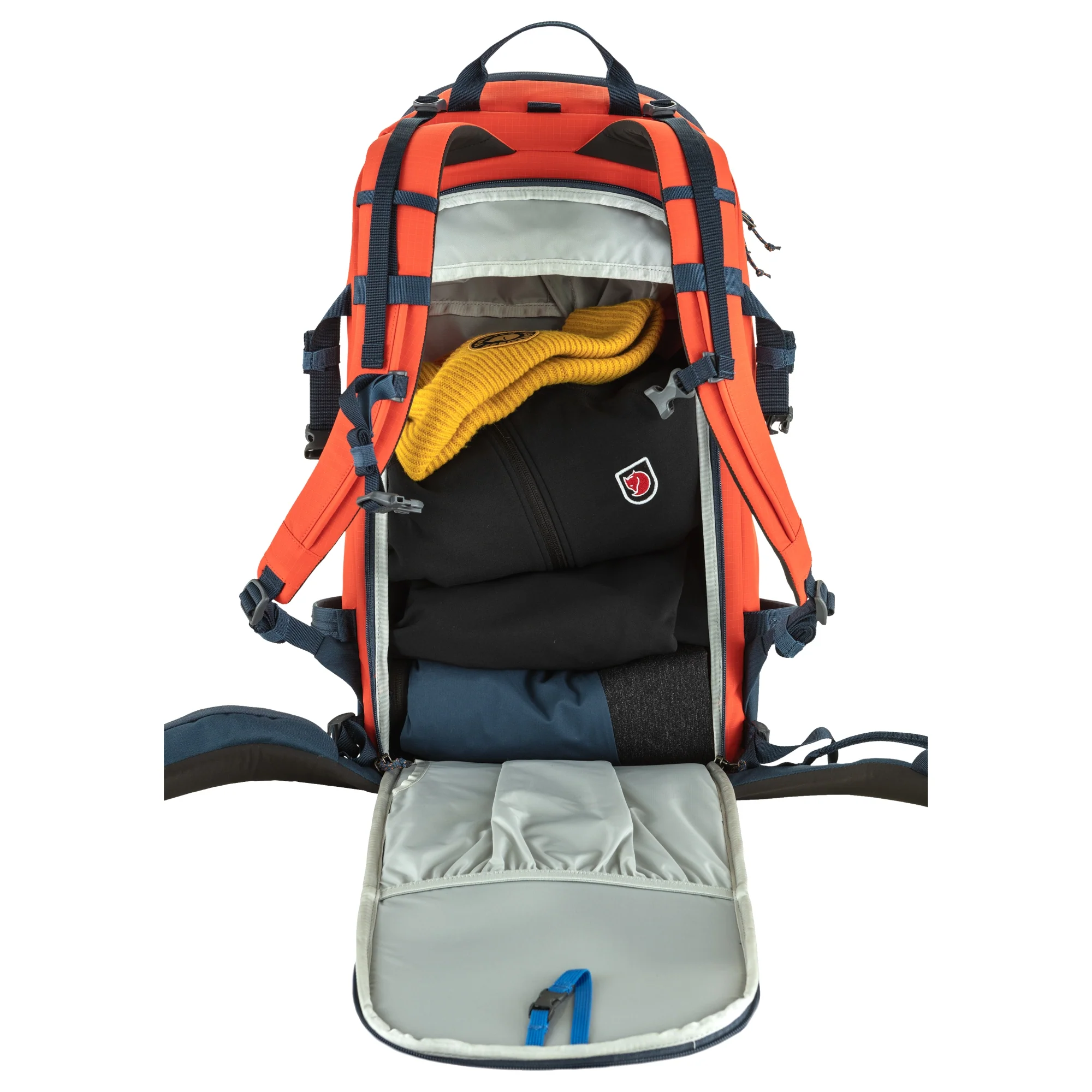 Fjällräven Bergtagen Touring 30 - Skirucksack (flame orange-mountain blue, M/L) - Image 7