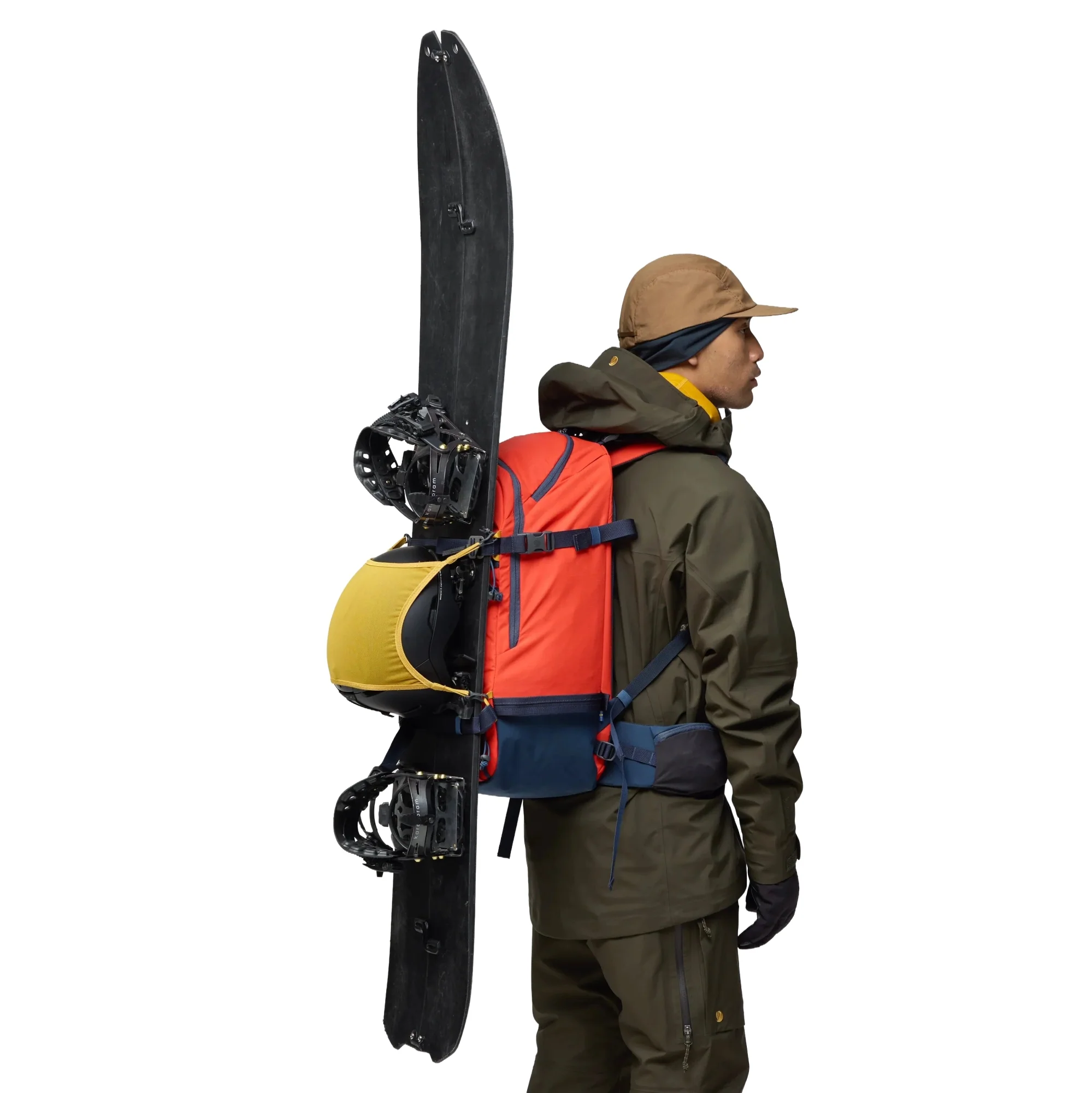 Fjällräven Bergtagen Touring 30 - Skirucksack (flame orange-mountain blue, M/L) - Image 9