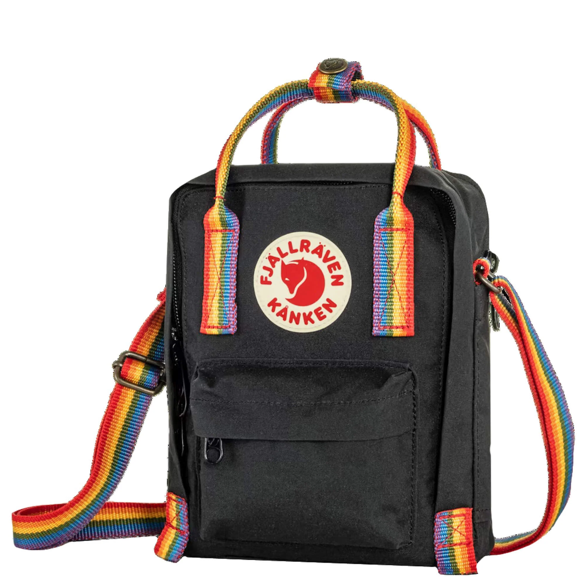 Fjällräven Kanken Rainbow Sling - Umhängetasche 20 cm (black-rainbow pattern) - Image 3