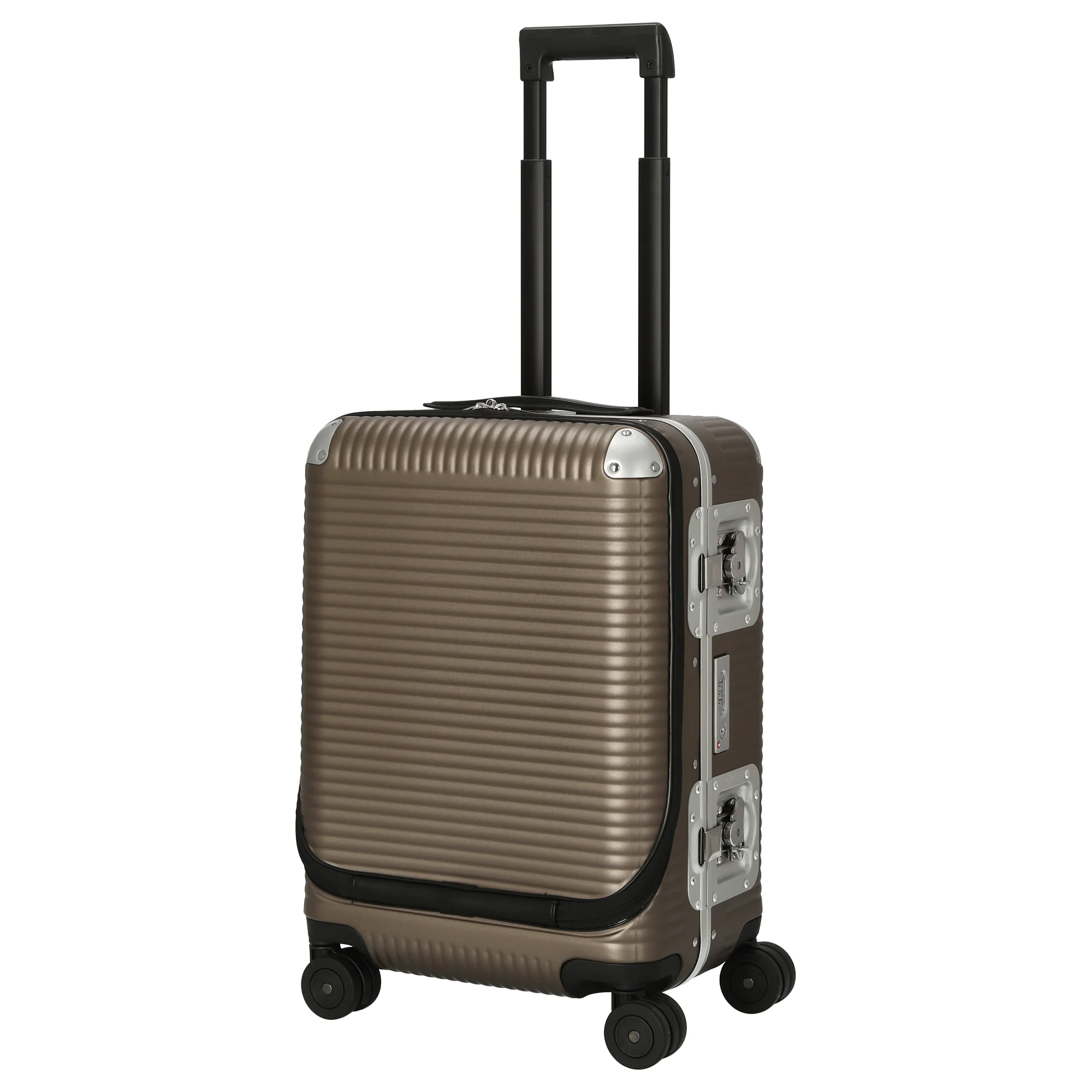 FPM Milano Bank Light Spinner 53 front pocket - 4-Rollen-Kabinentrolley 53 cm (matt almond) - Image 2
