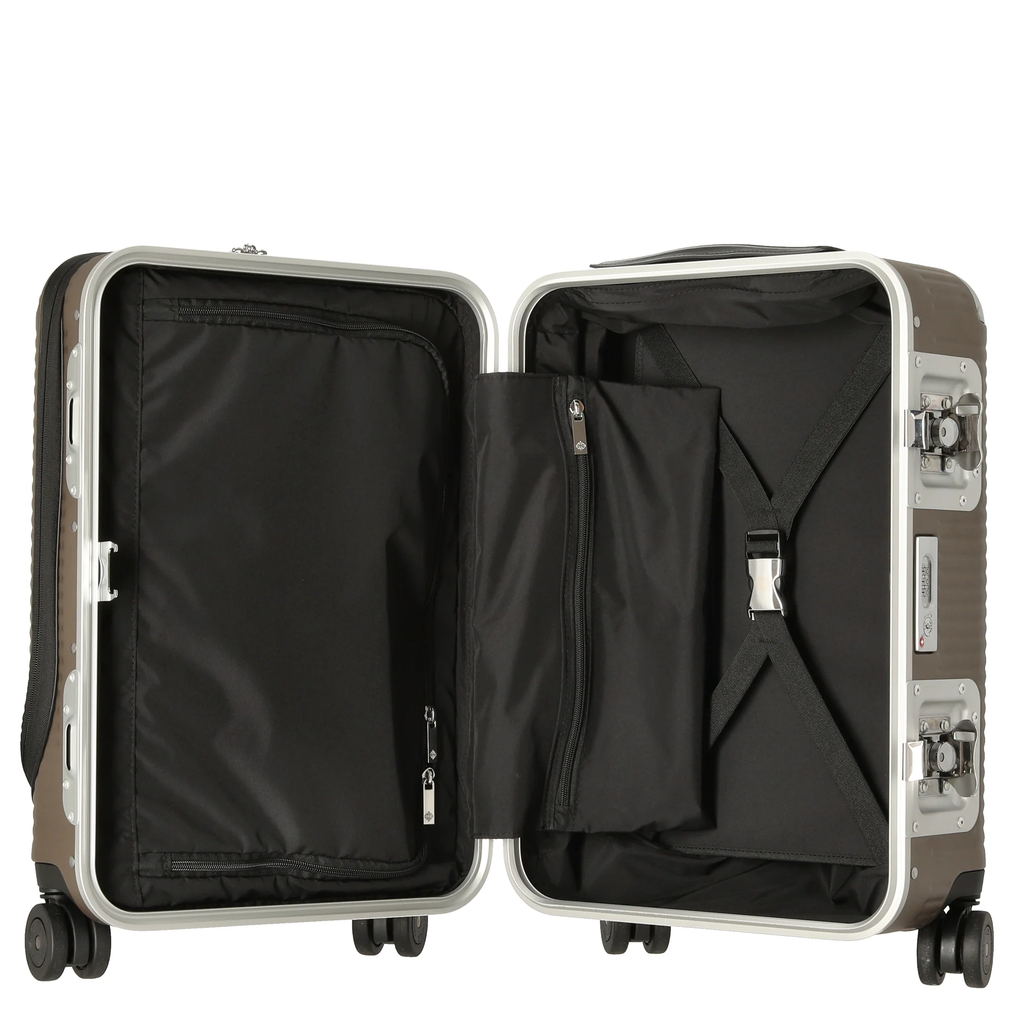 FPM Milano Bank Light Spinner 53 front pocket - 4-Rollen-Kabinentrolley 53 cm (matt almond) - Image 6