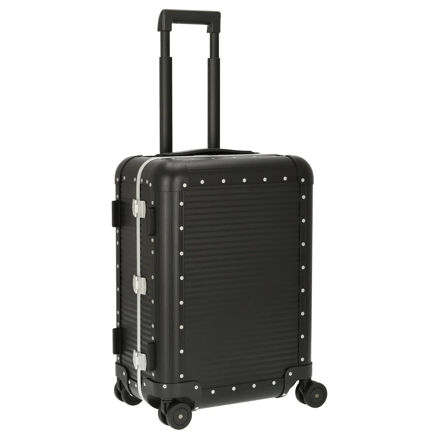 FPM Milano Bank aluminum Spinner 55 M - 4-Rollen-Kabinentrolley 55/25 cm (caviar black) - Image 5