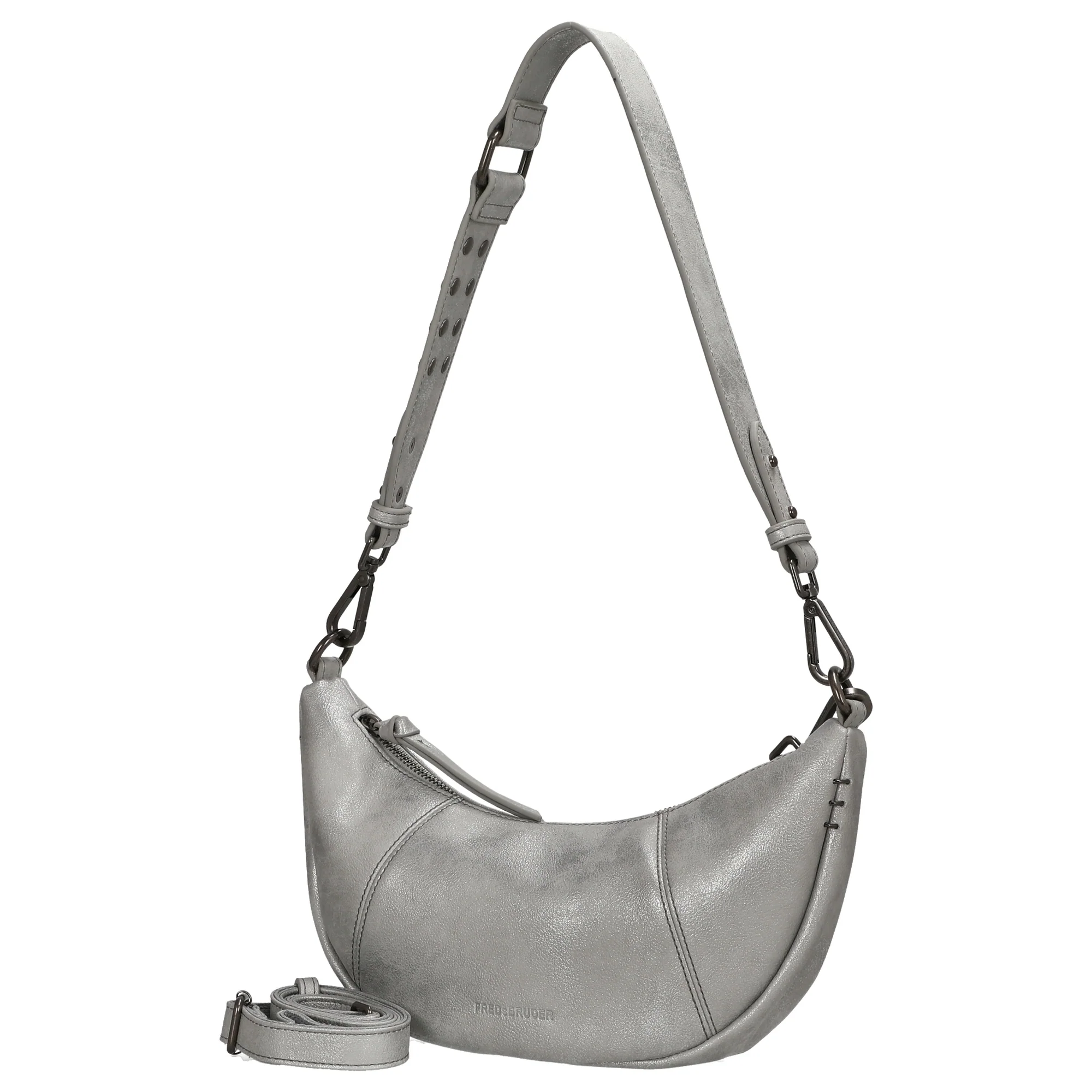 FREDsBRUDER Rebel At Heart Halfmoon Bag - Umhängetasche 30 cm (silver) - Image 2