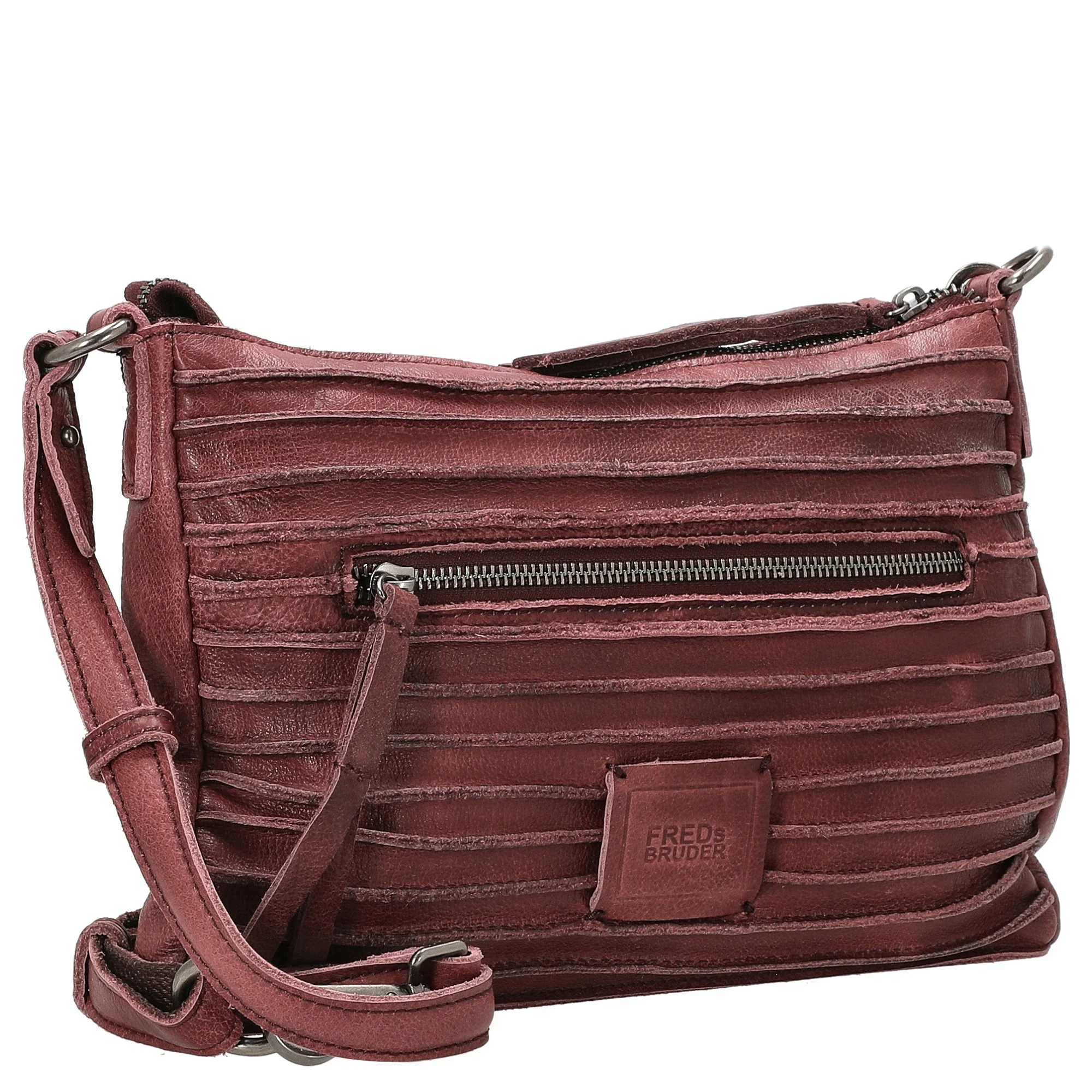 FREDsBRUDER Riffel Crossbag - Umhängetasche 27 cm (barolo red) - Image 5
