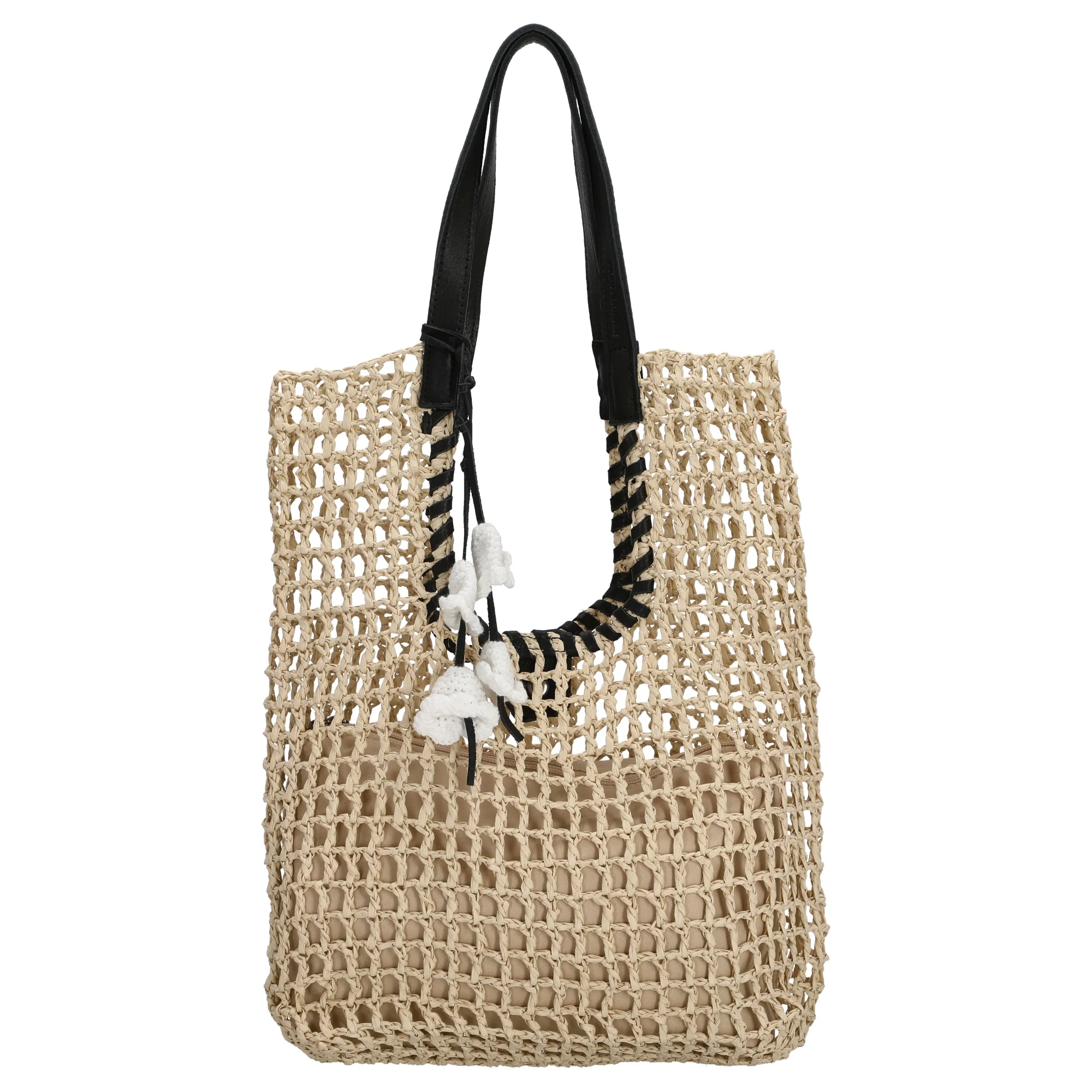 FREDsBRUDER Sun Carrier - Shopper (natural straw & black)