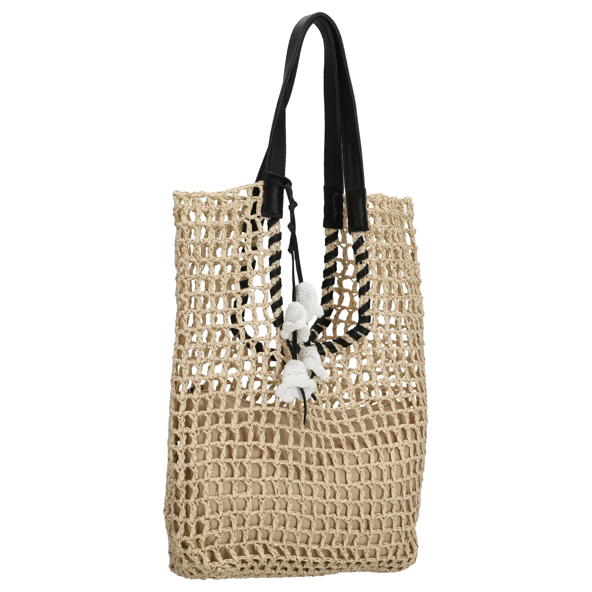FREDsBRUDER Sun Carrier - Shopper (natural straw & black) - Image 5