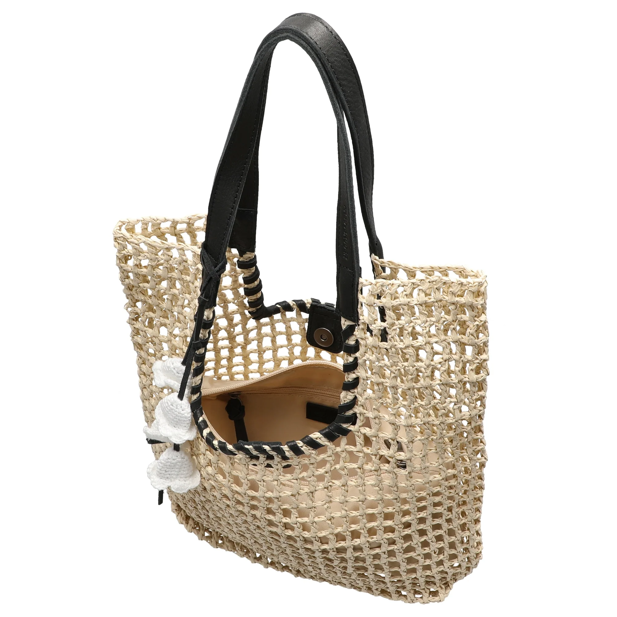 FREDsBRUDER Sun Carrier - Shopper (natural straw & black) - Image 6