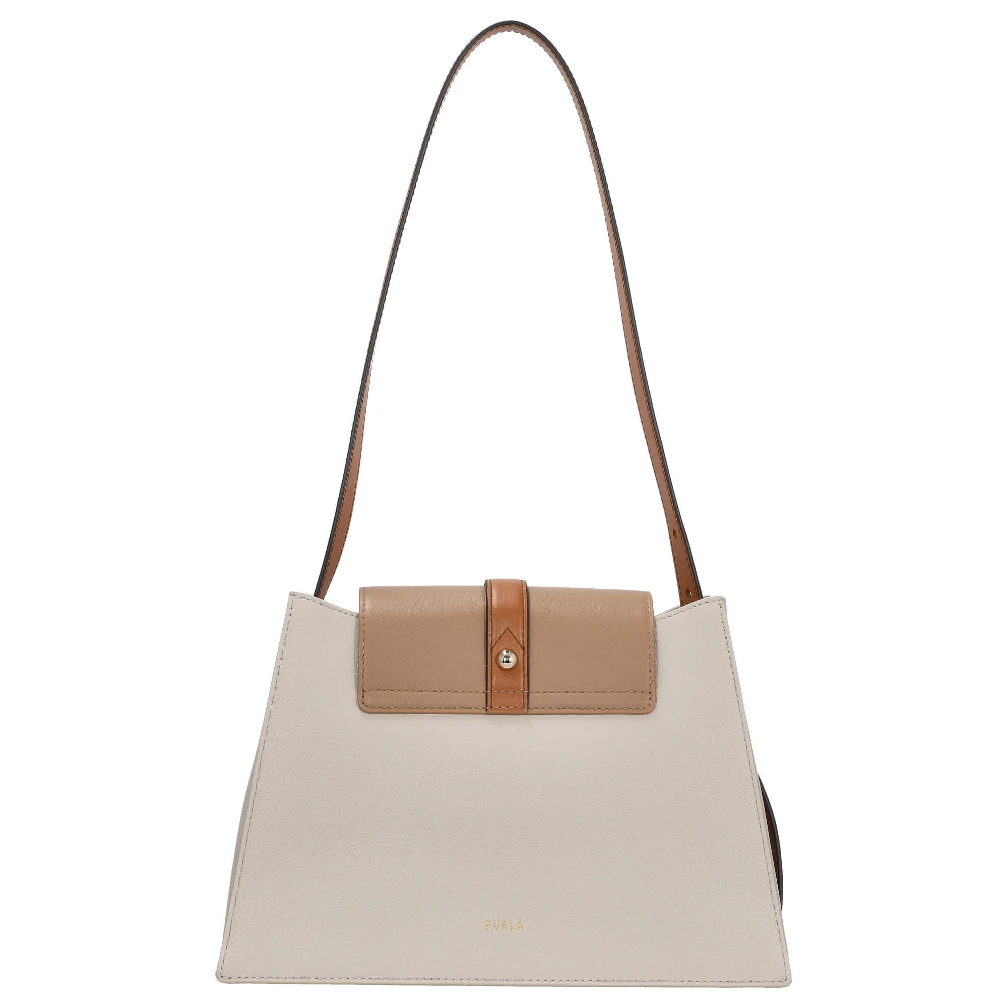 Furla Nuvola S - Schultertasche 27 cm (vaniglia+deserto+brandy) - Image 4