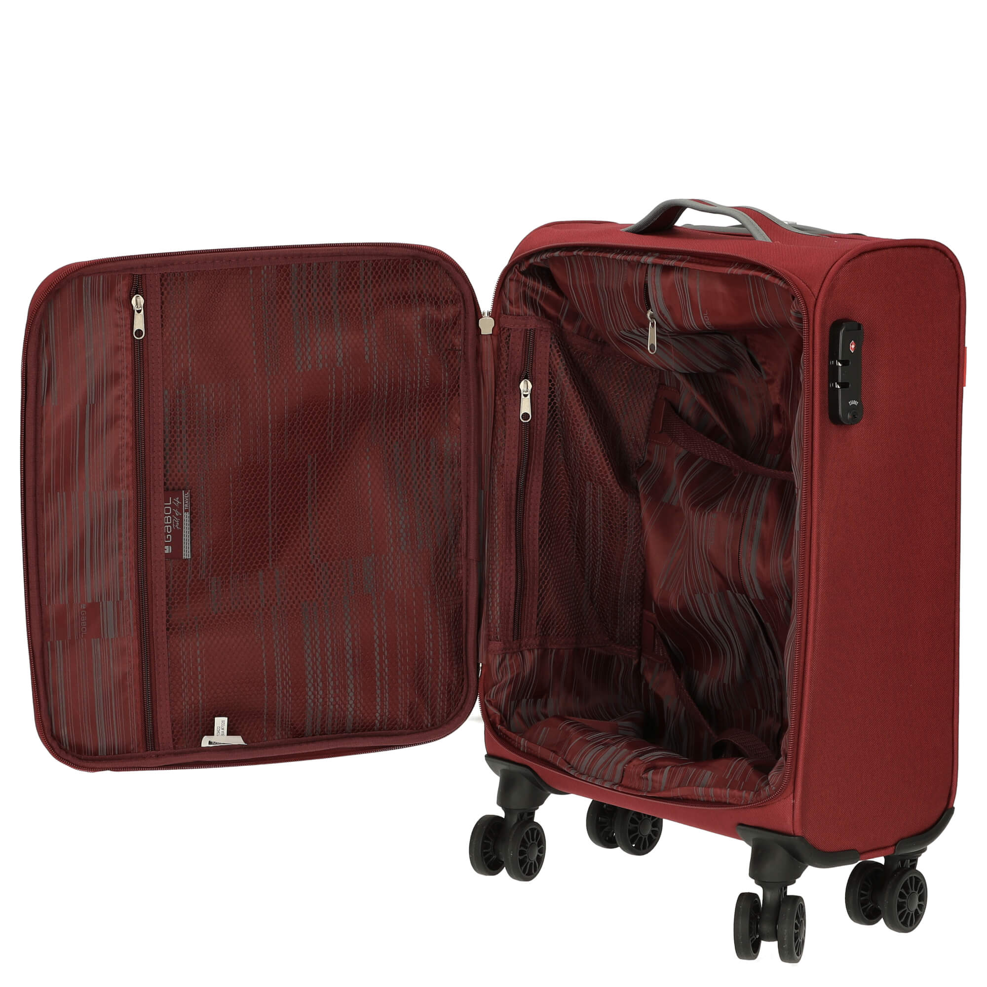 Gabol Zambia - 4-Rollen-Kabinentrolley 55 cm (burgundy) - Image 6