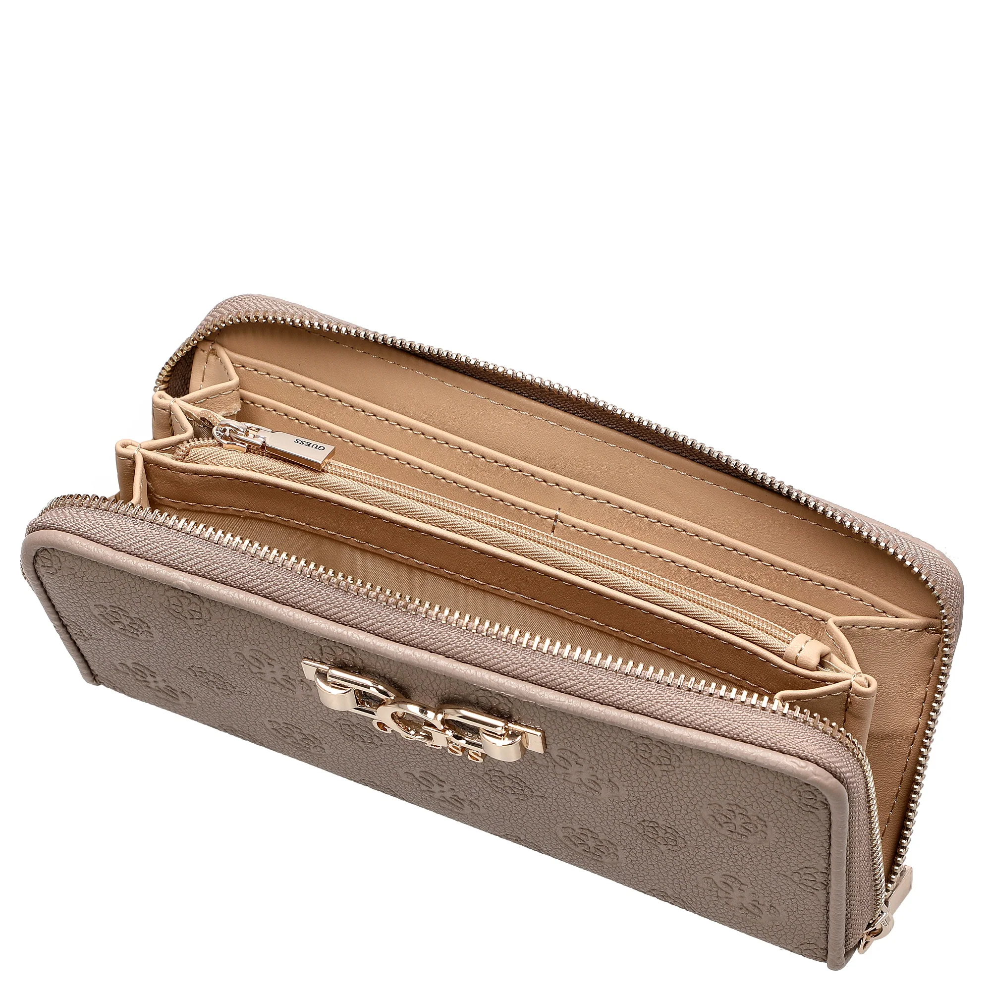 Guess Anise SLG Large Zip - Geldbörse 12cc 20 cm (dark taupe logo) - Image 2