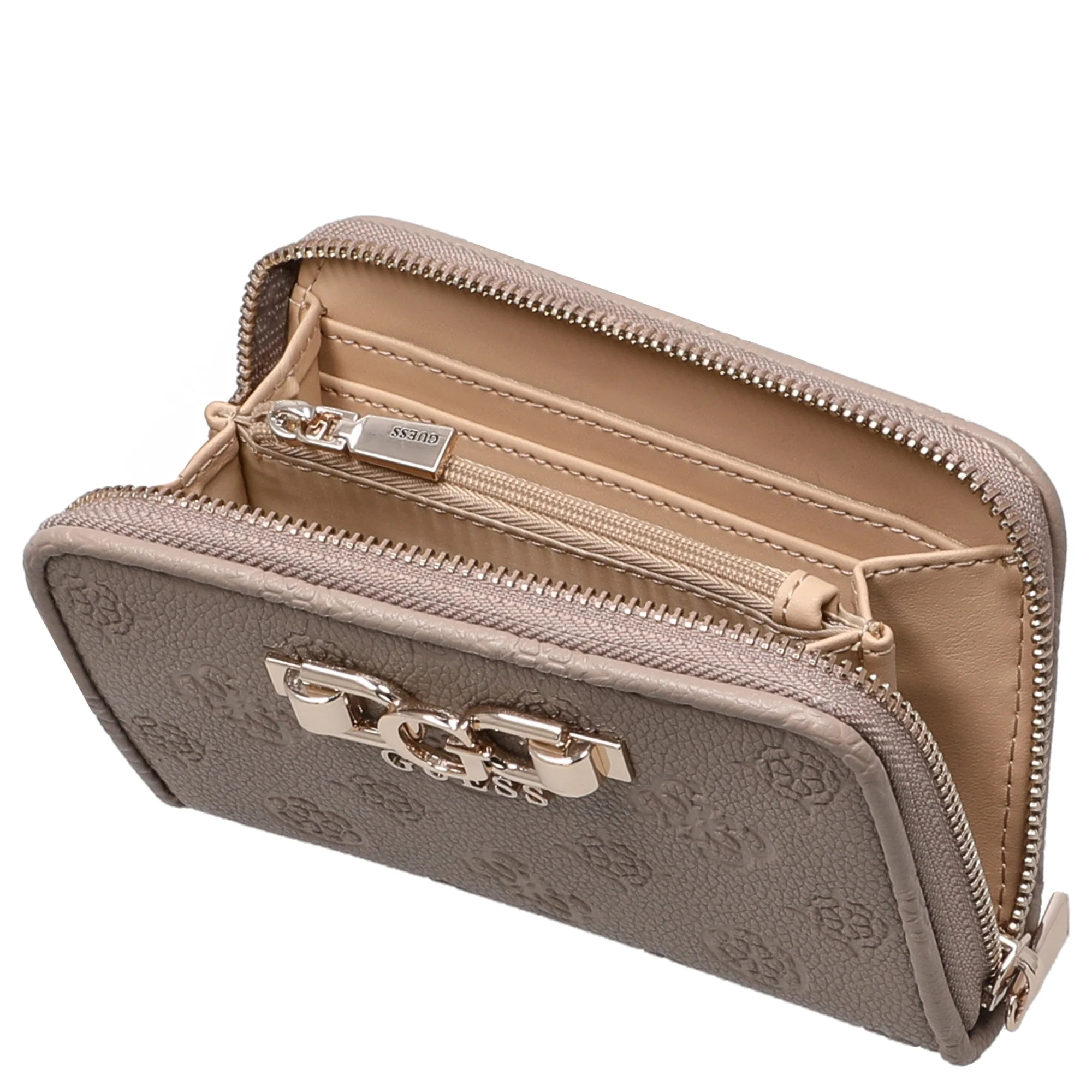 Guess Anise SLG Medium Zip - Geldbörse 4cc 14 cm (dark taupe logo) - Image 2