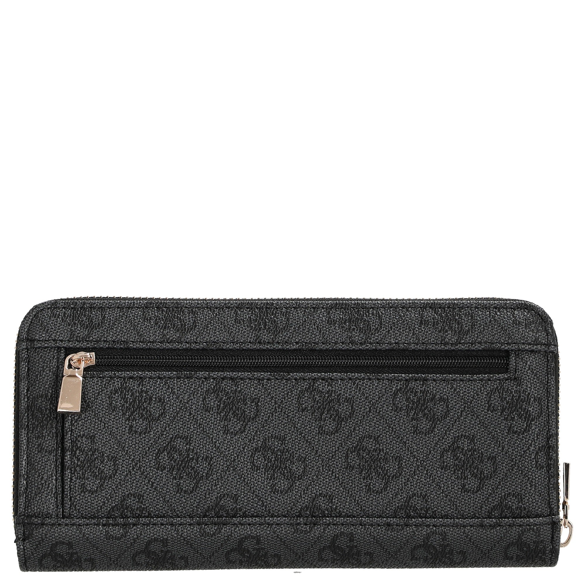 Guess Brenton SLG Large Zip Around - Geldbörse 12cc 21 cm (coal logo) - Image 3
