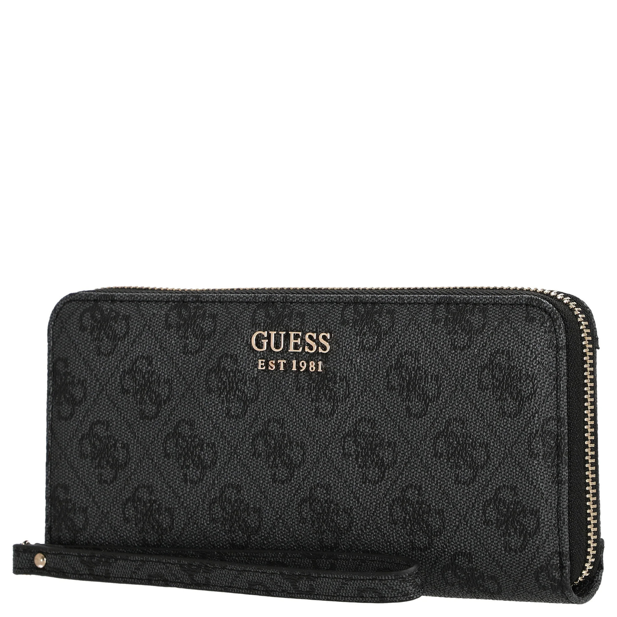 Guess Brenton SLG Large Zip Around - Geldbörse 12cc 21 cm (coal logo) - Image 4