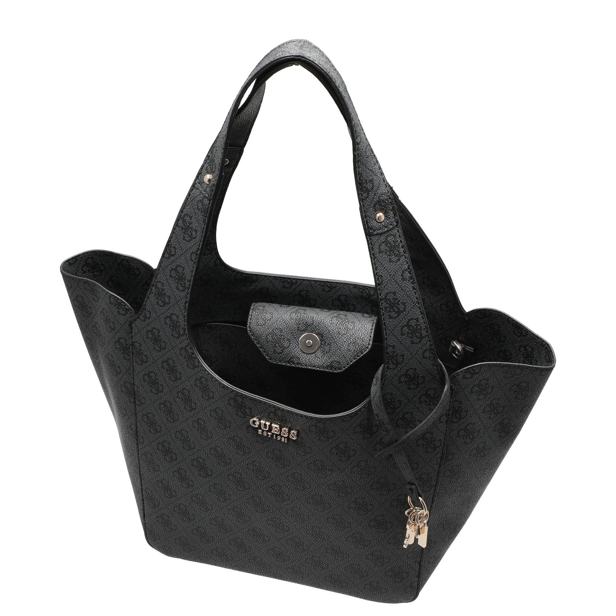 Guess Calista 2 in 1 Tote - Shopper 26 cm (coal logo) - Image 7