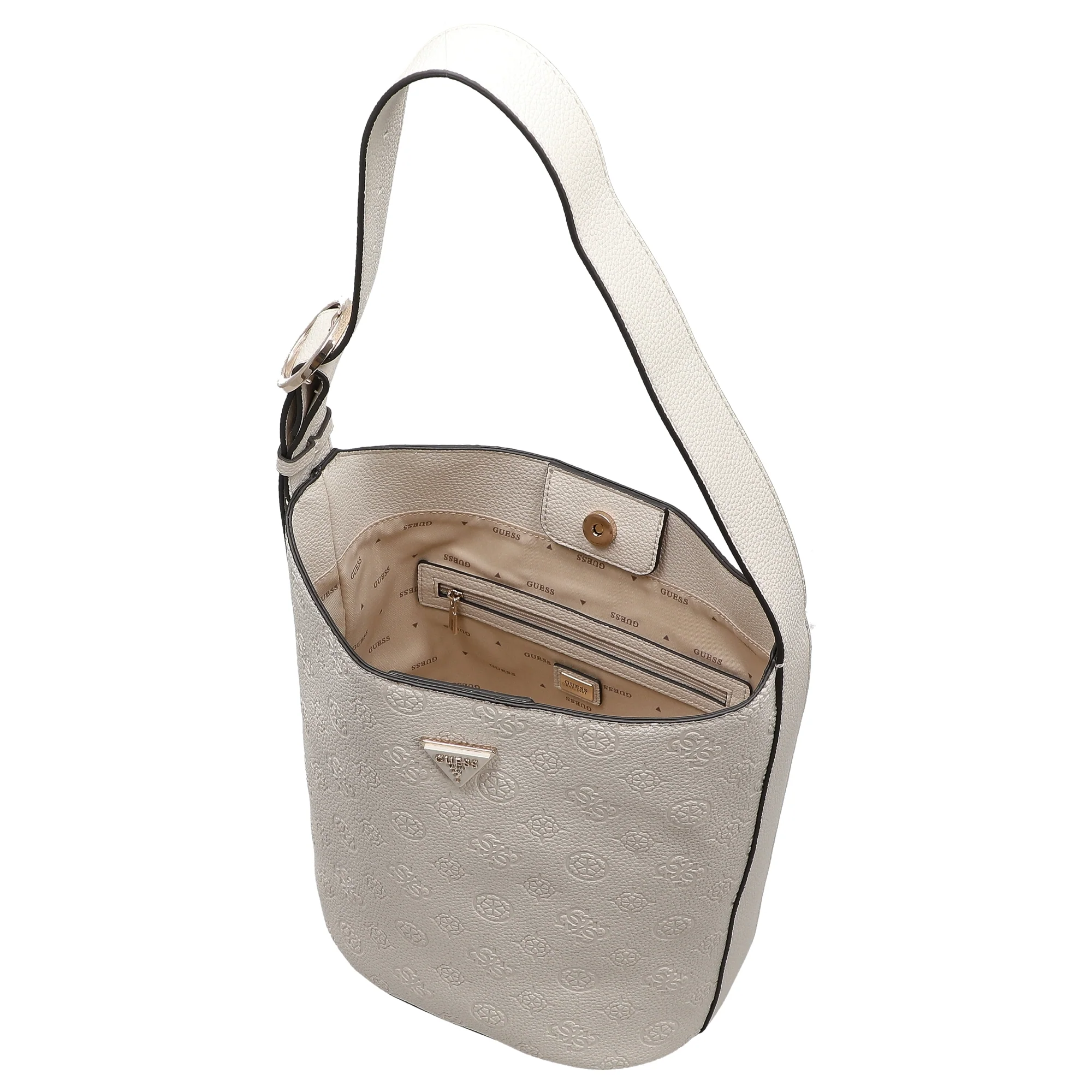 Guess Cresidia II - Beuteltasche 28 cm (bone logo) - Image 7