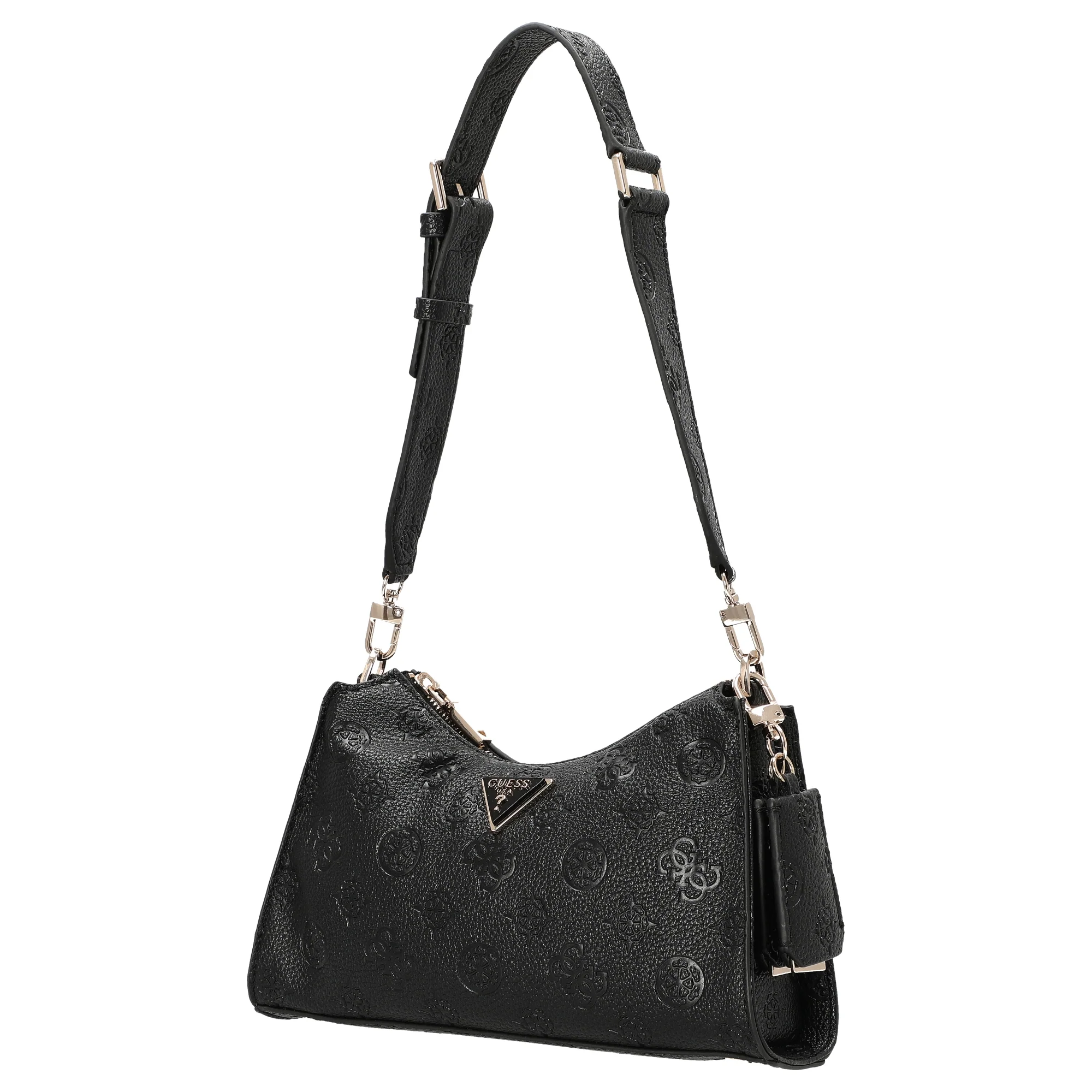 Guess Cresidia II Top Zip - Schultertasche 27 cm (black logo) - Image 2
