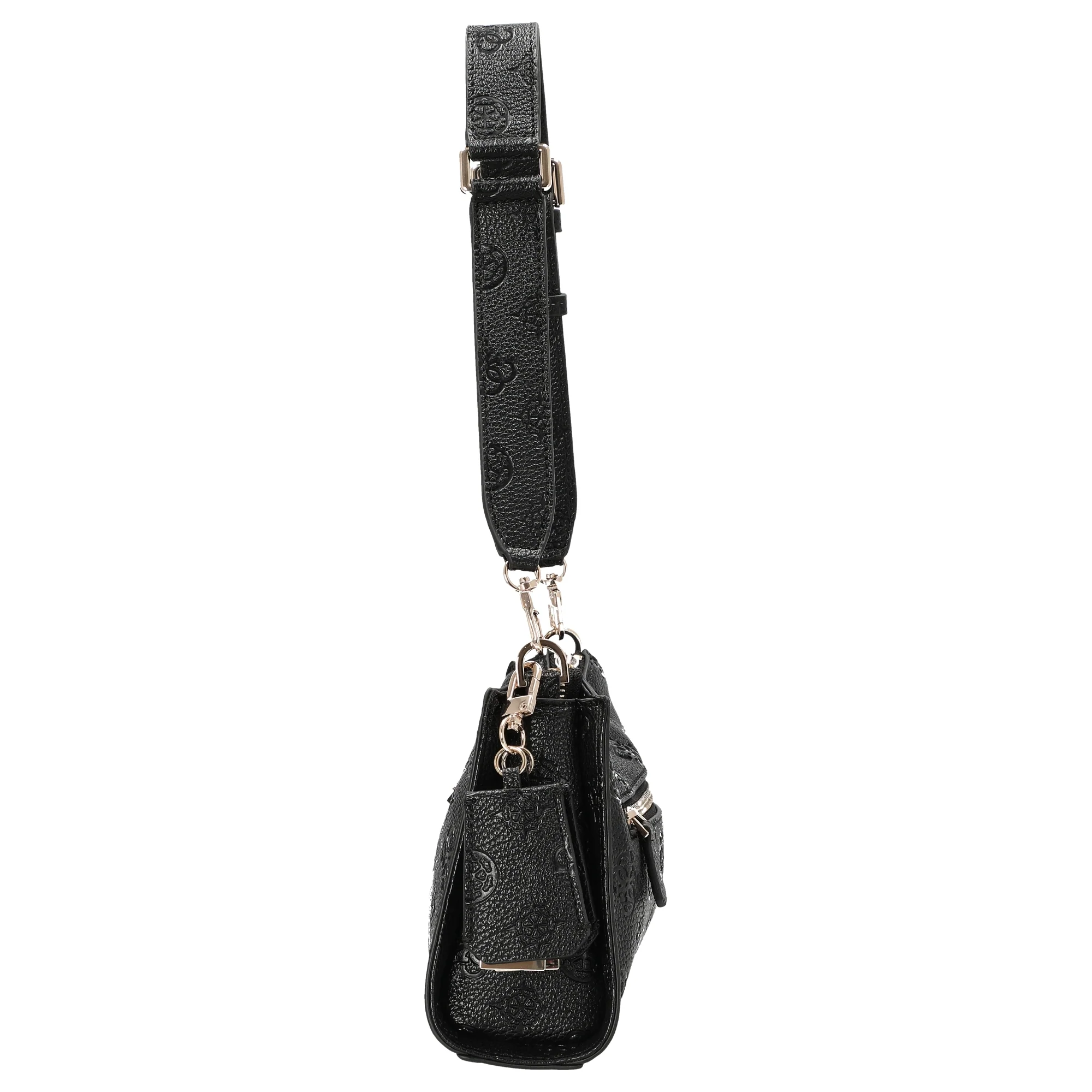 Guess Cresidia II Top Zip - Schultertasche 27 cm (black logo) - Image 3