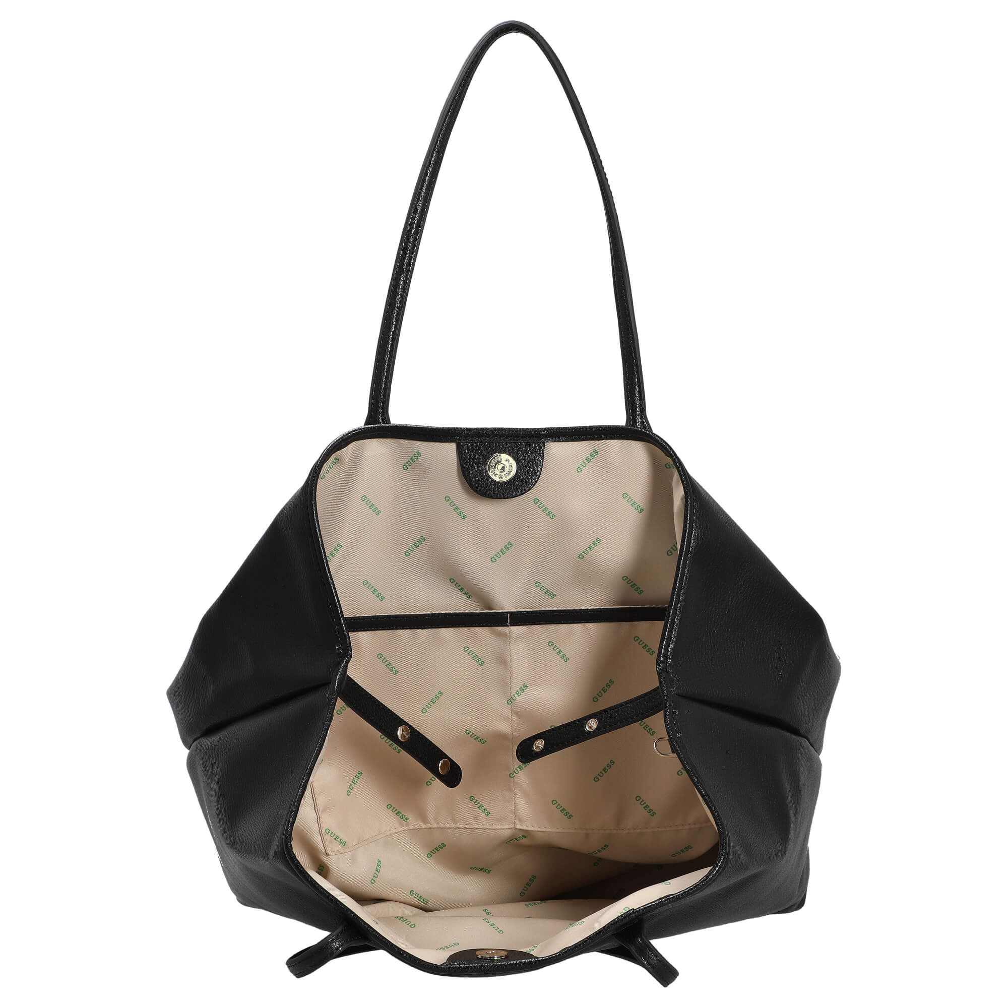 Guess Eco Vittoria - Shopper L mit herausnehmbarer Pouch 40 cm (black) - Image 7