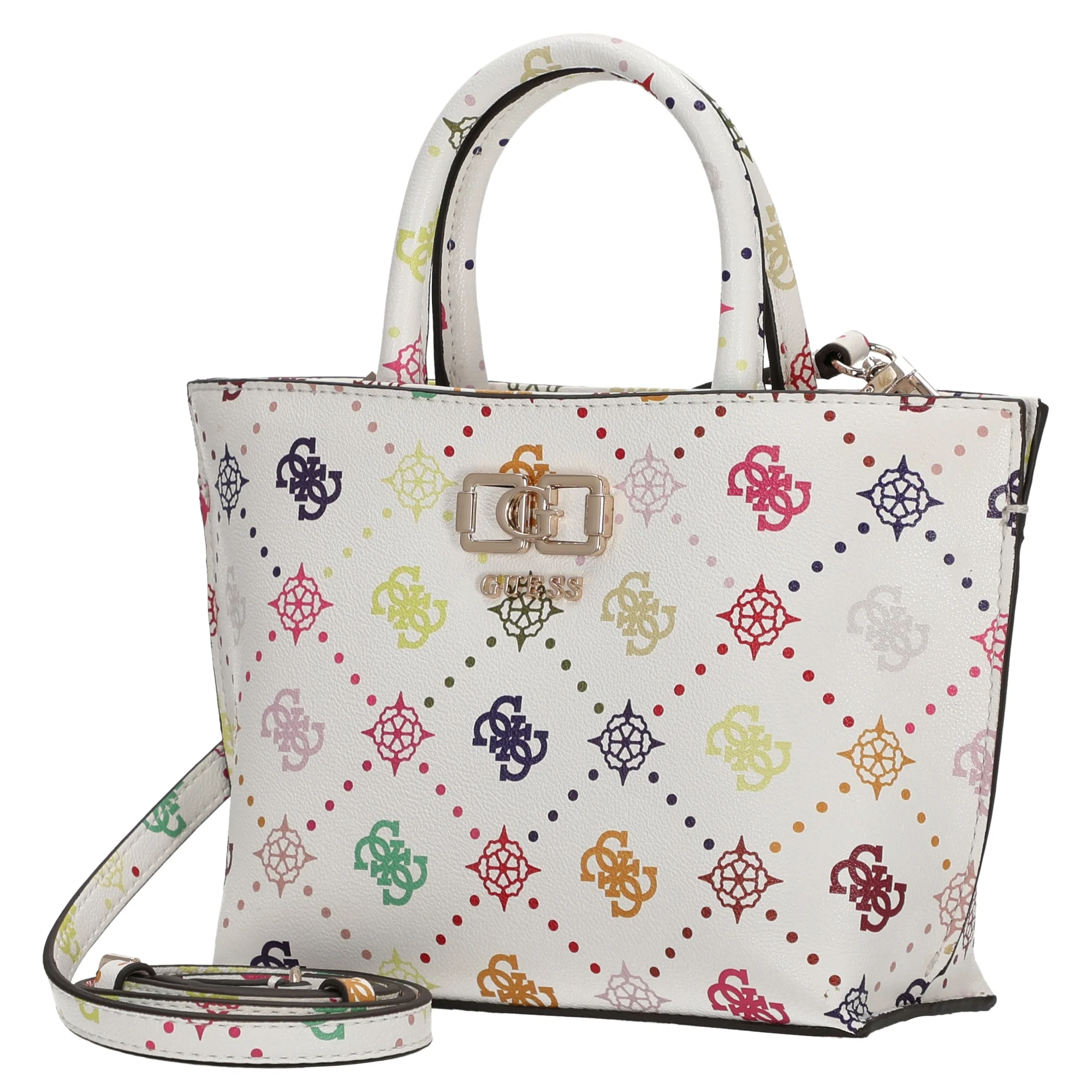 Guess Emelie Logo Mini Tote - Henkeltasche 19 cm (multi logo) - Image 2