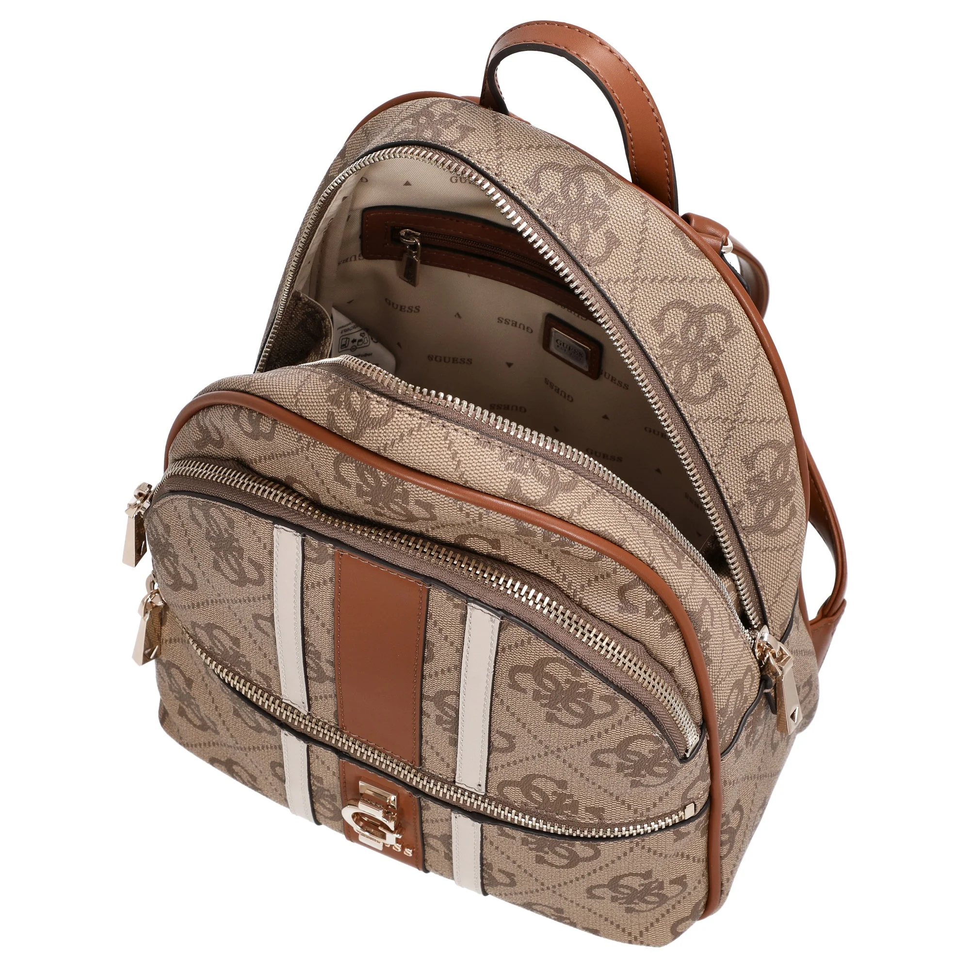 Guess Erenia Large - Rucksack (latte logo) - Image 6