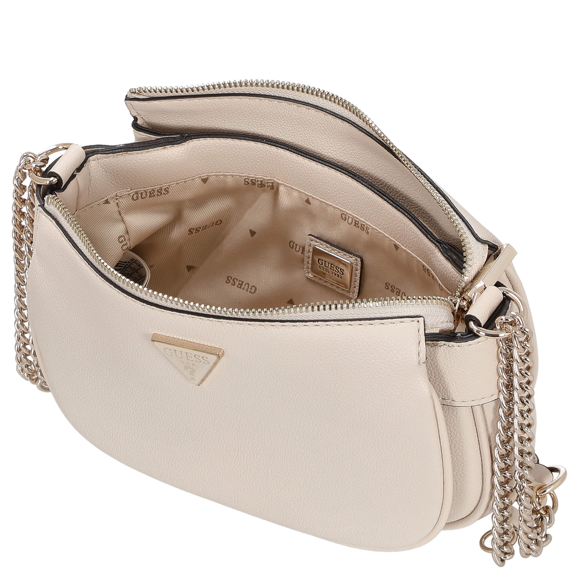 Guess Fedora - Schultertasche 24 cm (bone) - Image 6