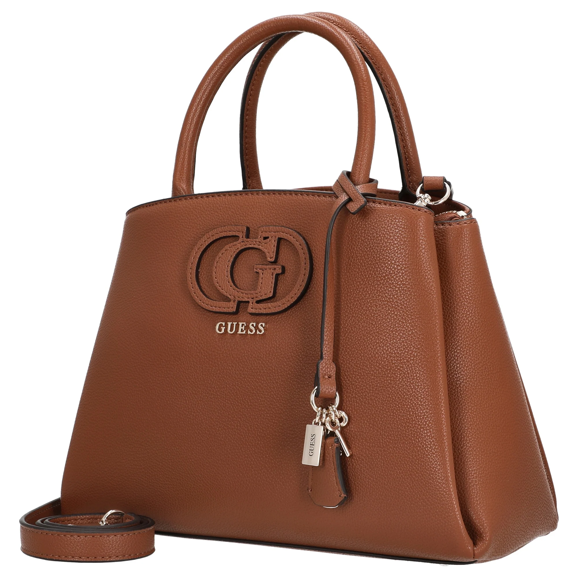 Guess Isola 3 Comp Satchel - Henkeltasche 30 cm (cognac) - Image 2