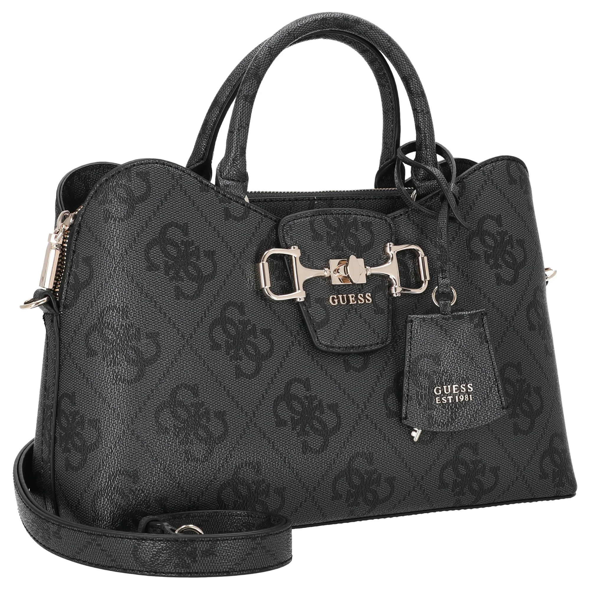 Guess Janie Logo - Henkeltasche (coal logo) - Image 5