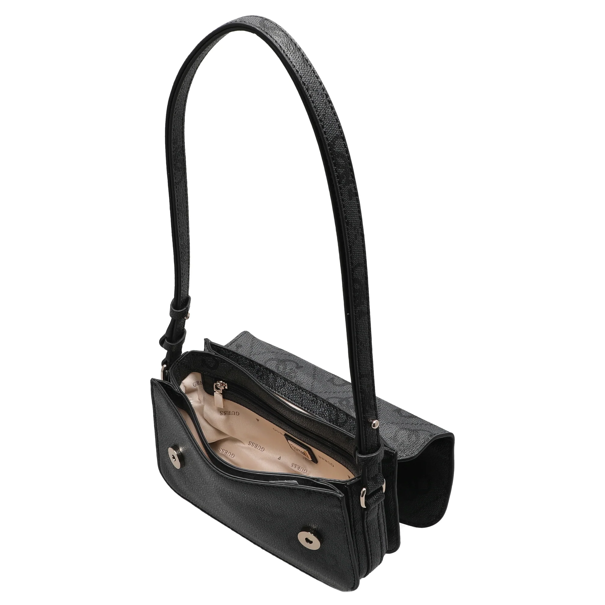 Guess Janie Logo - Umhängetasche 21 cm (coal logo) - Image 6