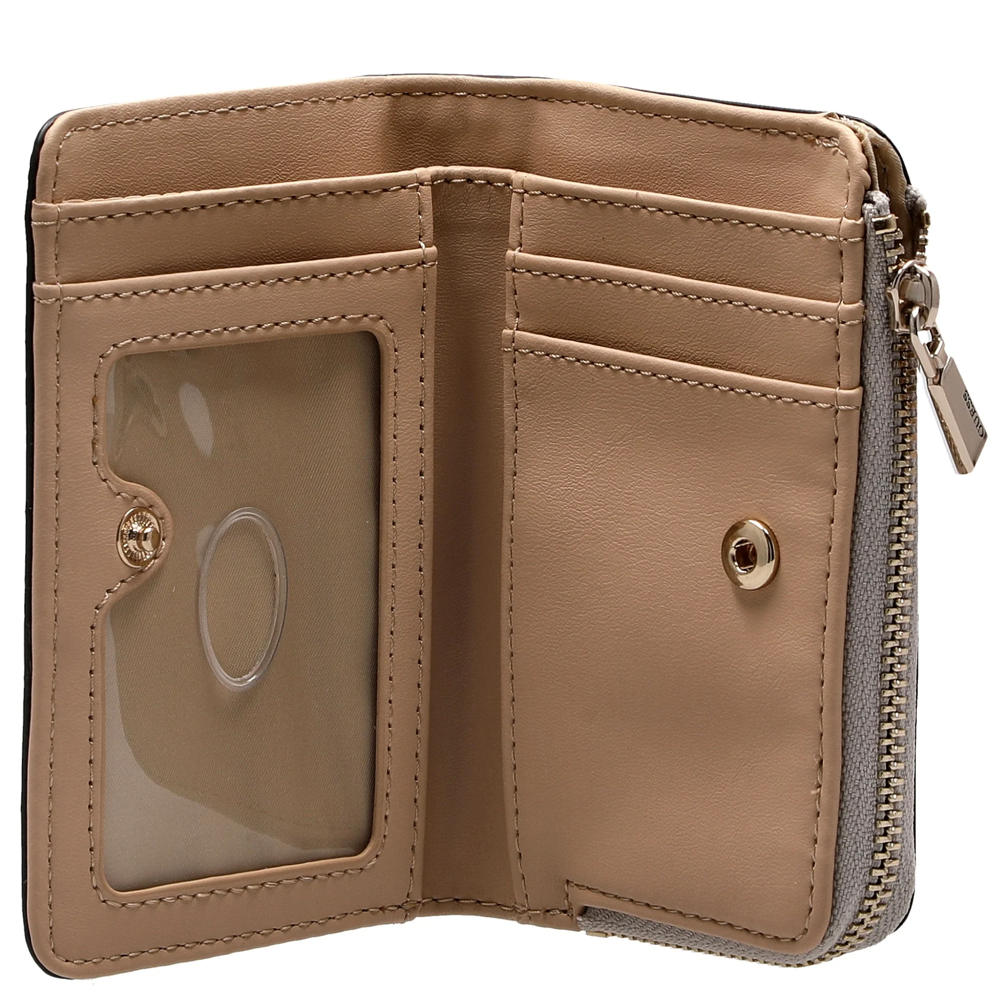 Guess Laurel II SLG Zip Around - Kreditkartenetui 4cc 12 cm (bone logo) - Image 2
