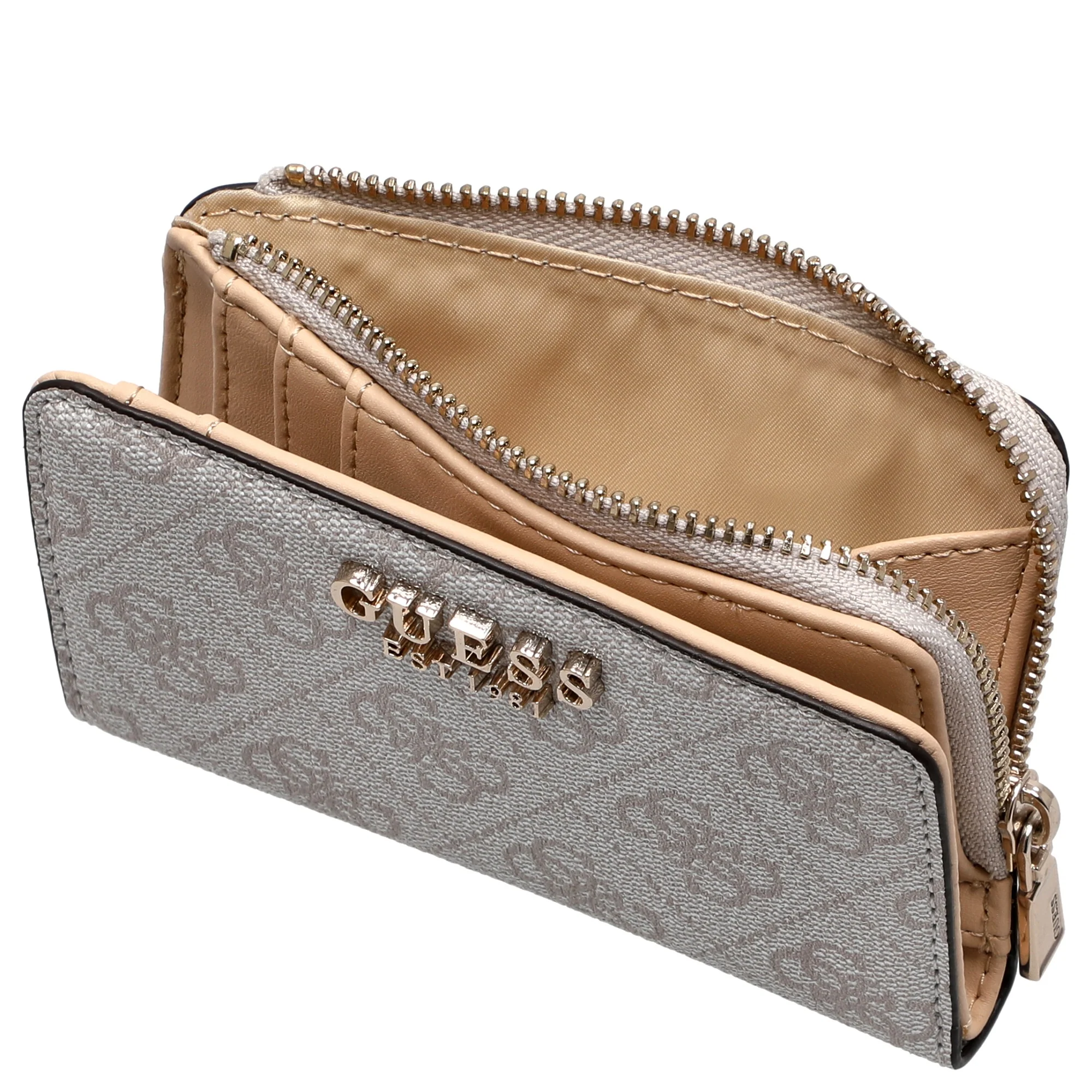 Guess Laurel II SLG Zip Around - Kreditkartenetui 4cc 12 cm (bone logo) - Image 5