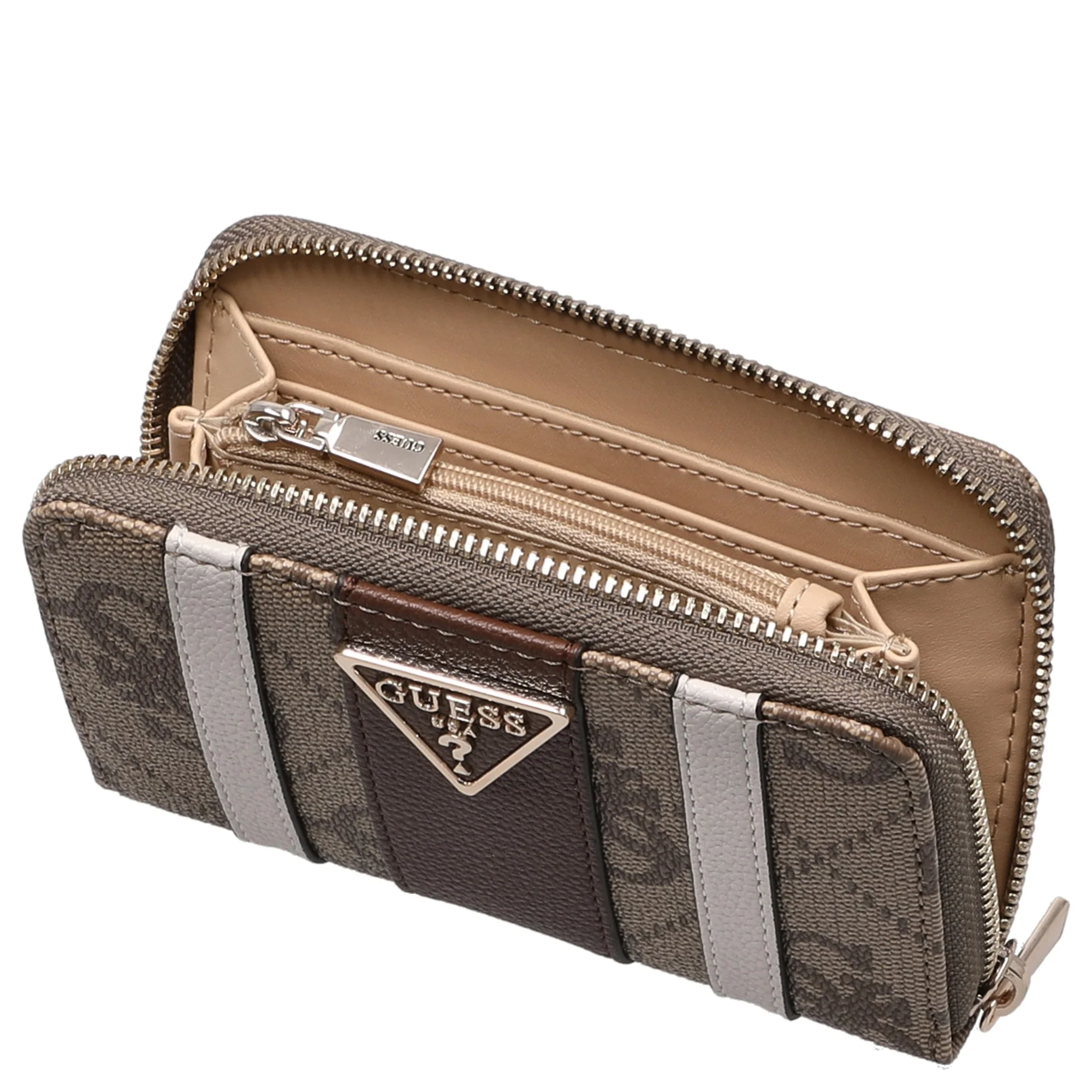 Guess Laurel ll SLG Medium Zip - Geldbörse 4cc 14 cm (latte logo/brown) - Image 2
