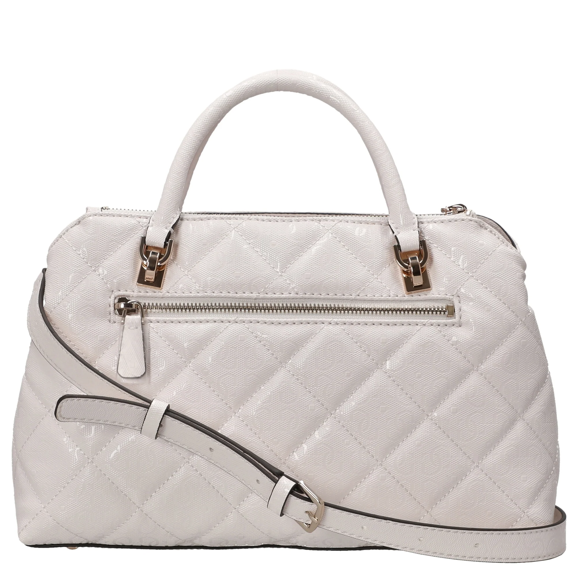 Guess Libby 2 Comp Satchel - Henkeltasche 30 cm (off white) - Image 4