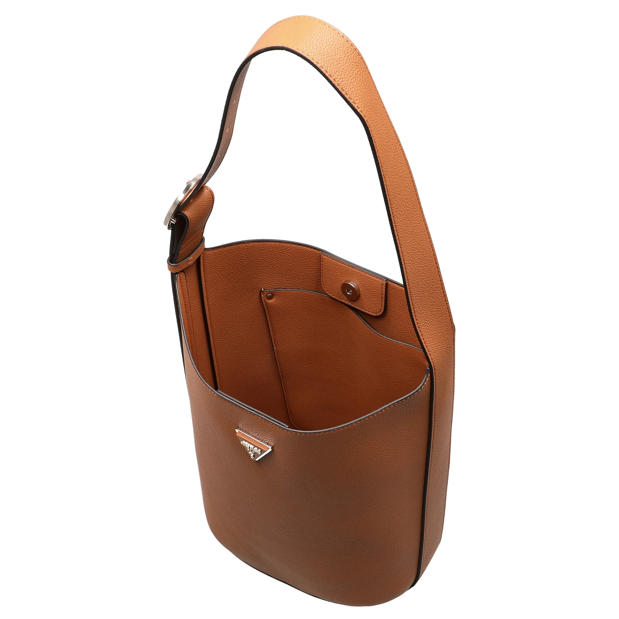 Guess Meridian II Bucket - Beuteltasche mit herausnehmbarer Pouch (cognac) - Image 7