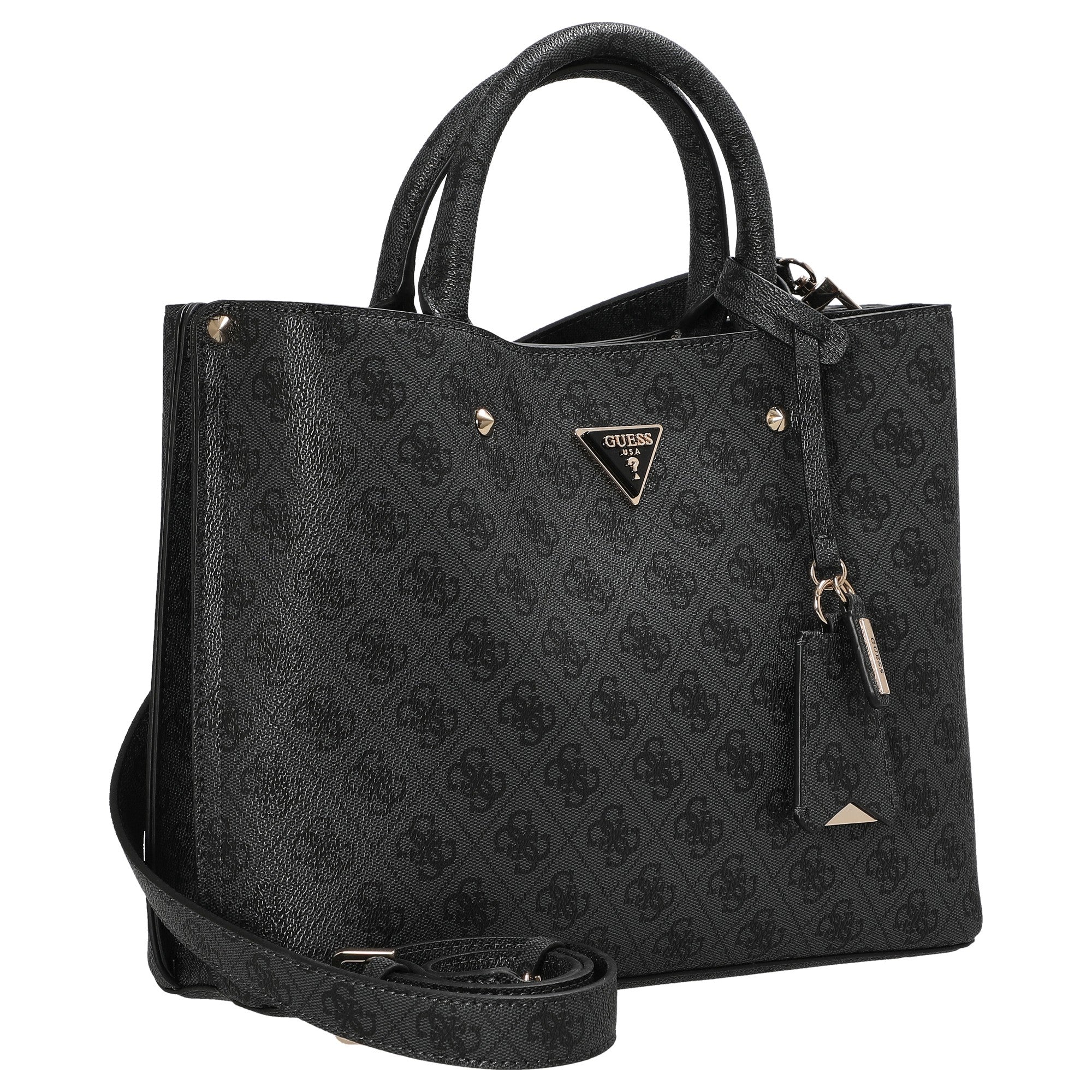 Guess Meridian II Girlfriend - Henkeltasche 30 cm (coal logo) - Image 5