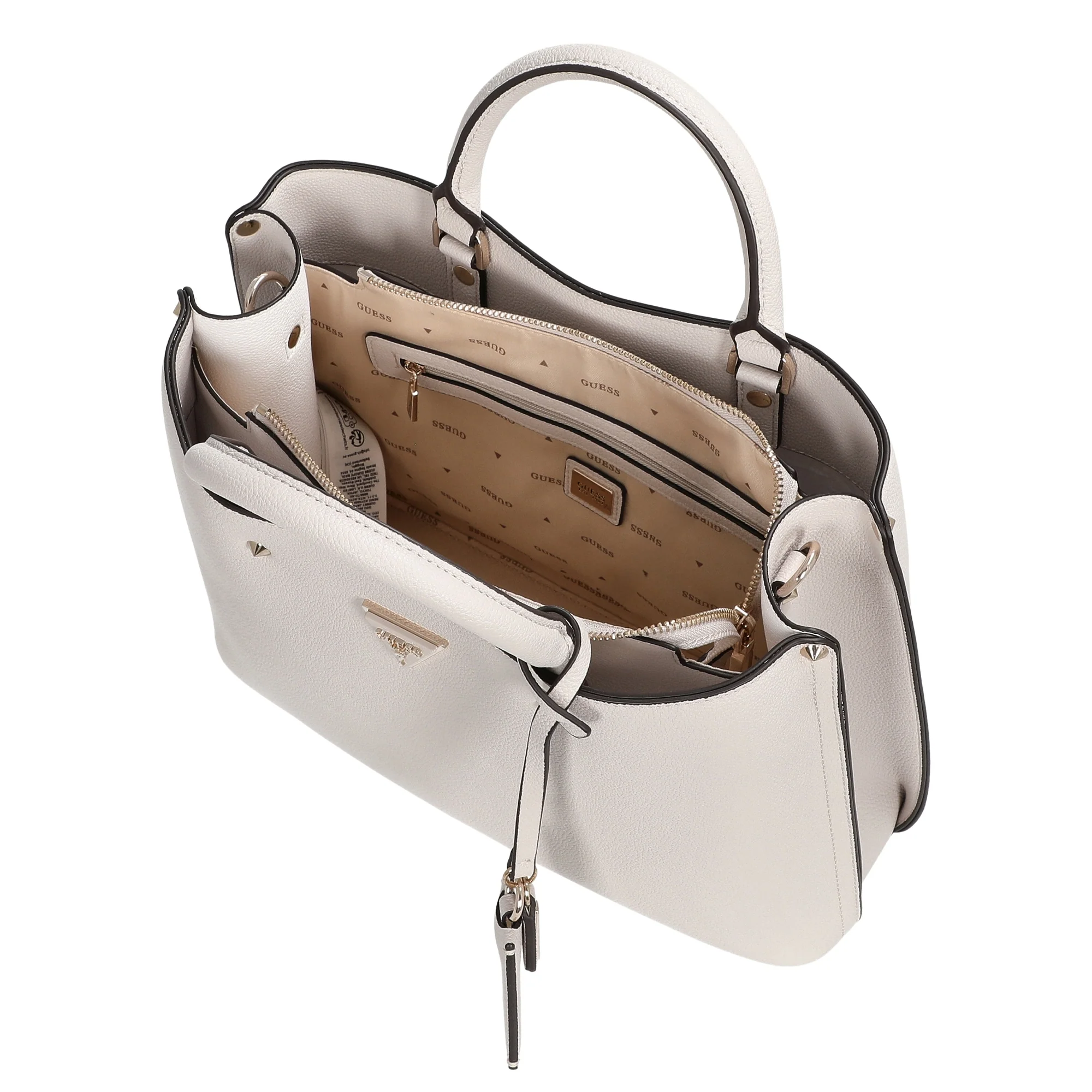 Guess Meridian II Girlfriend - Henkeltasche 30 cm (ivory) - Image 6
