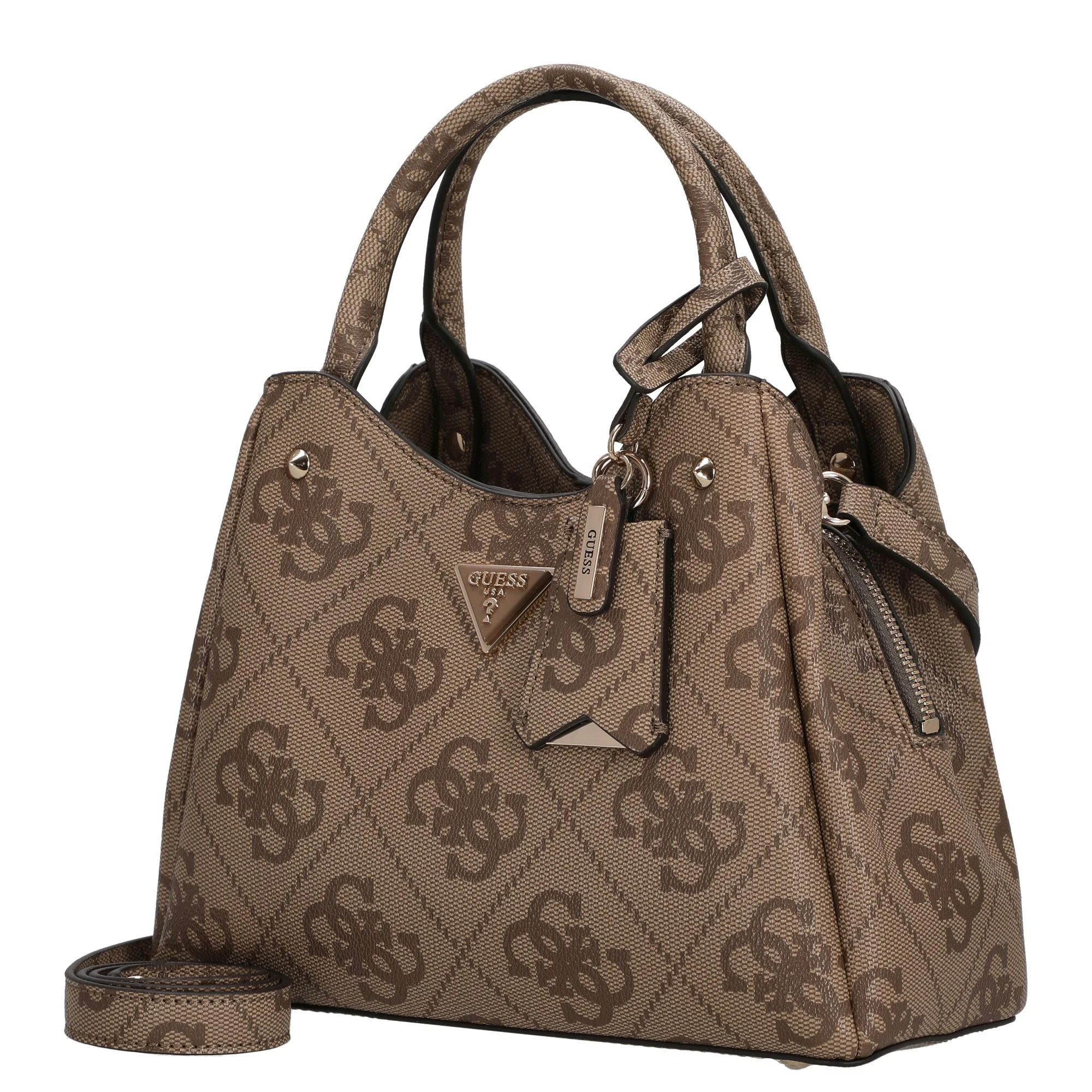 Guess Meridian ll - Henkeltasche 21 cm (latte logo) - Image 2