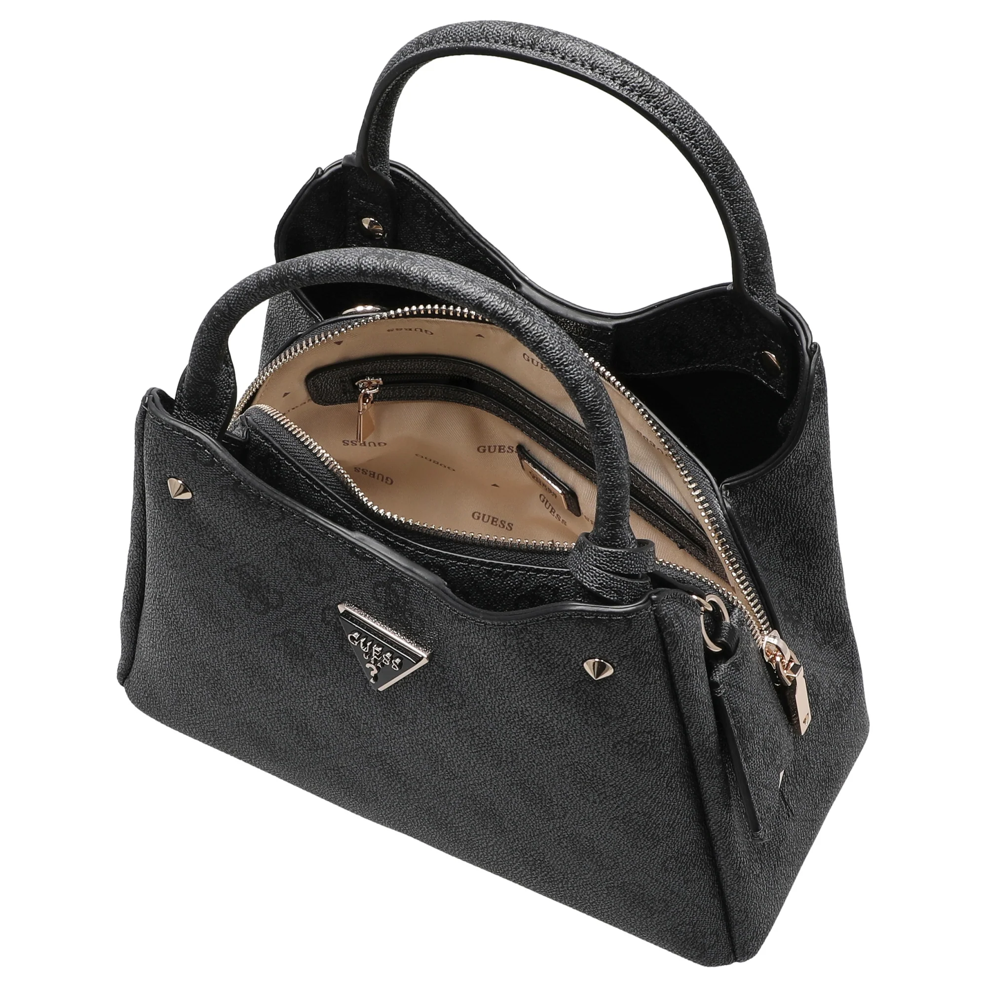 Guess Meridian ll - Henkeltasche 29 cm (coal logo) - Image 6