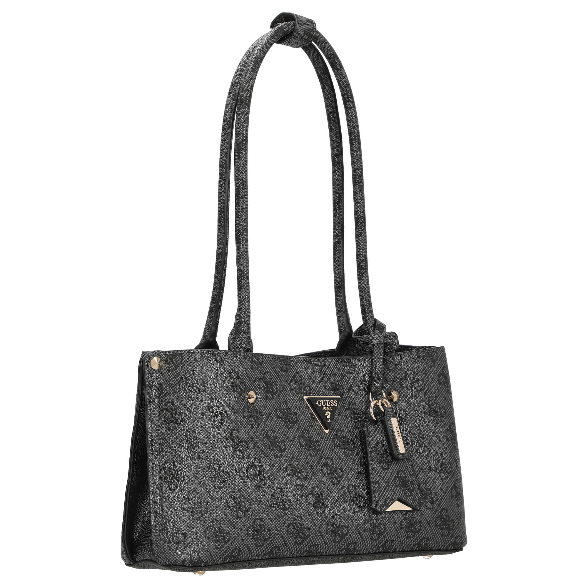 Guess Meridian - Schultertasche 27 cm (coal logo) - Image 5