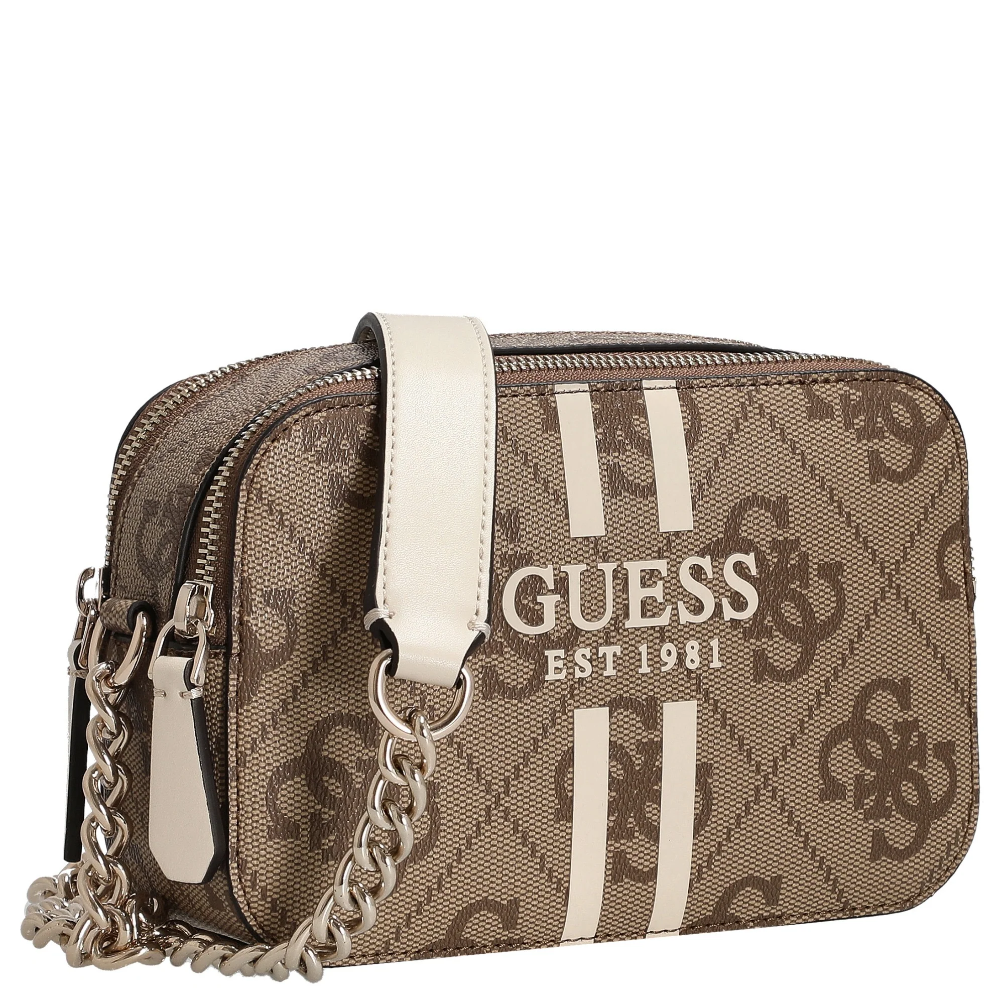 Guess Noelle II Crossbody - Umhängetasche 20 cm (latte logo) - Image 5