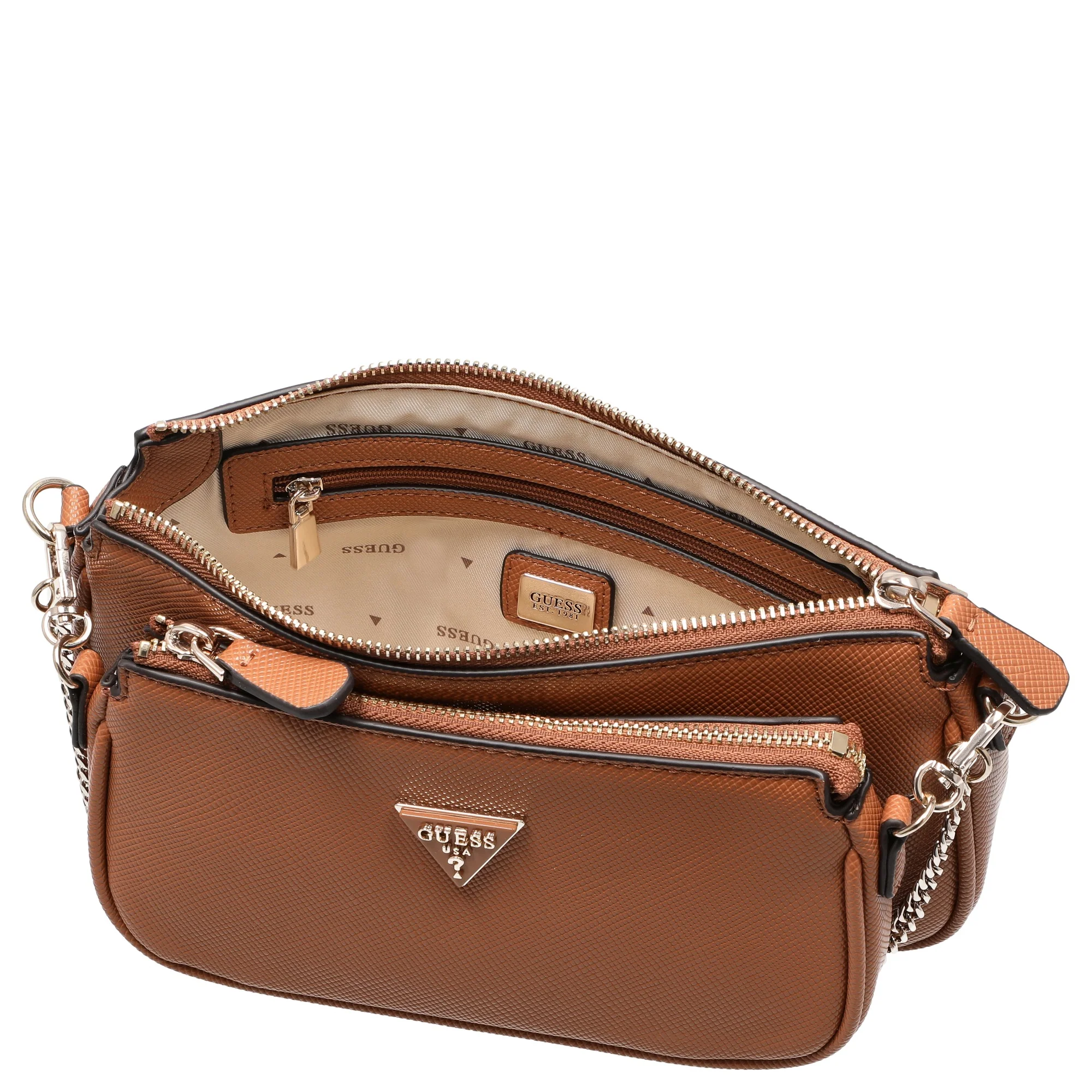 Guess Noelle II DBL Pouch - Umhängetasche 24 cm (light cognac) - Image 6