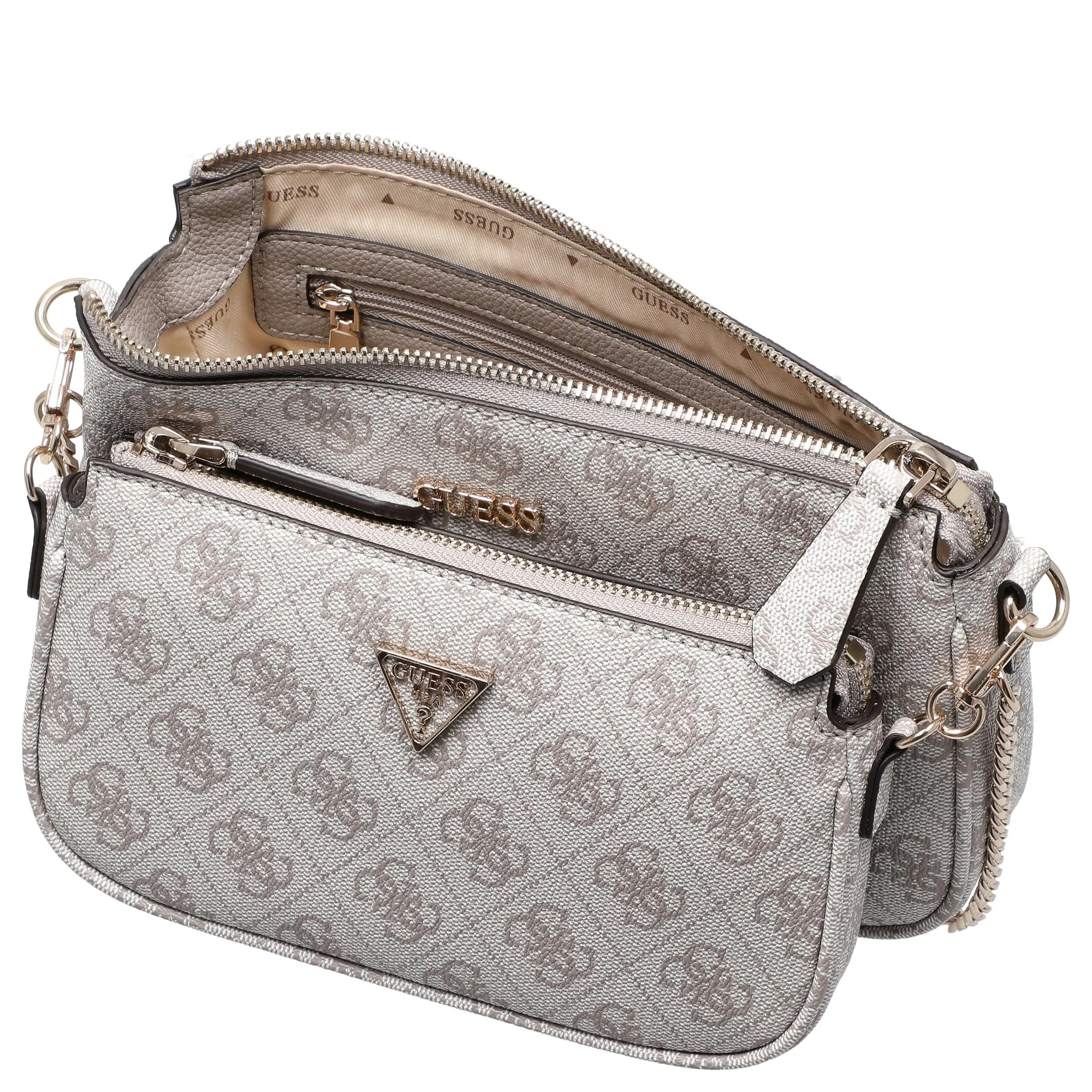 Guess Noelle II DBL - Umhängetasche 24 cm (dark taupe logo) - Image 6