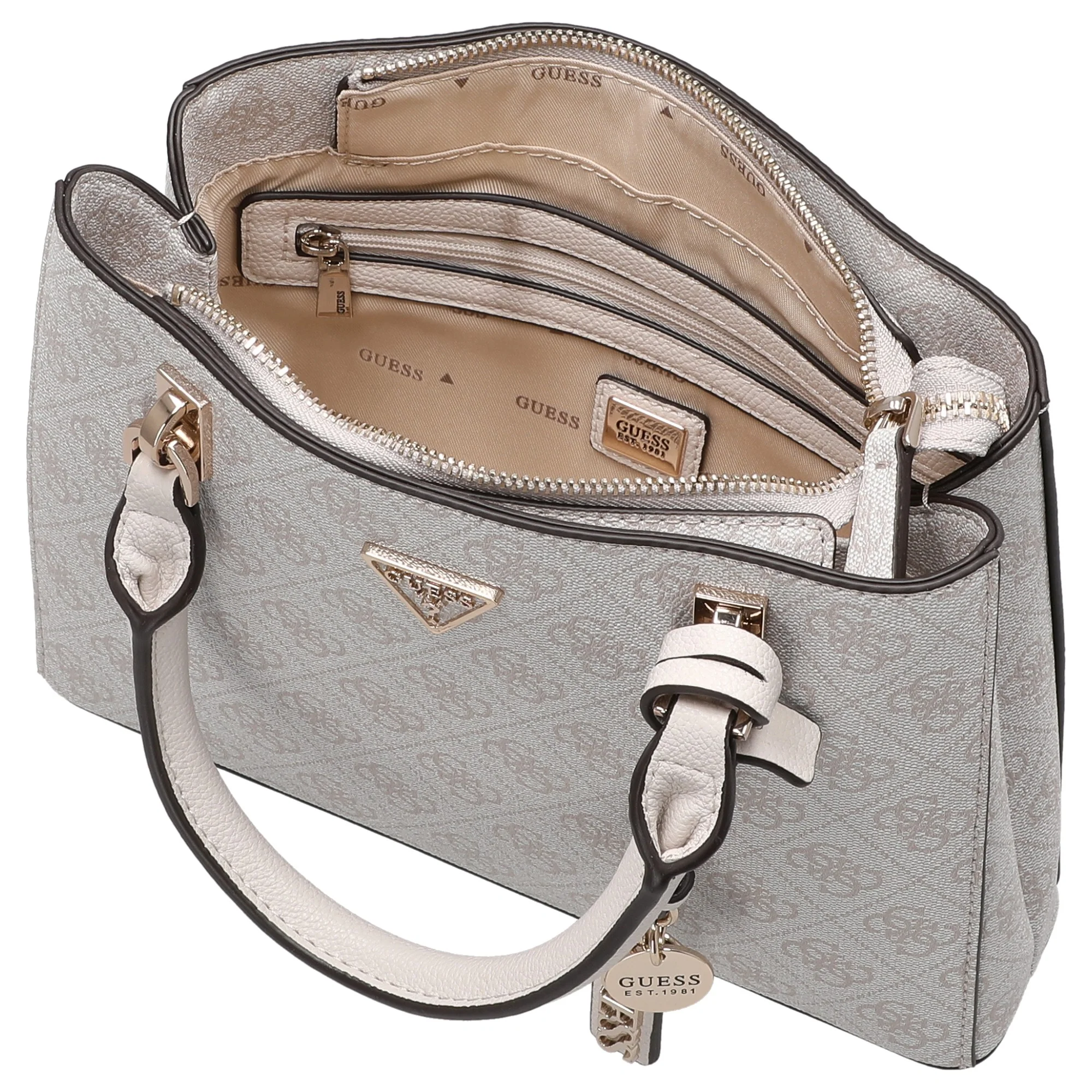 Guess Noelle ll - Henkeltasche 25 cm (bone logo) - Image 6