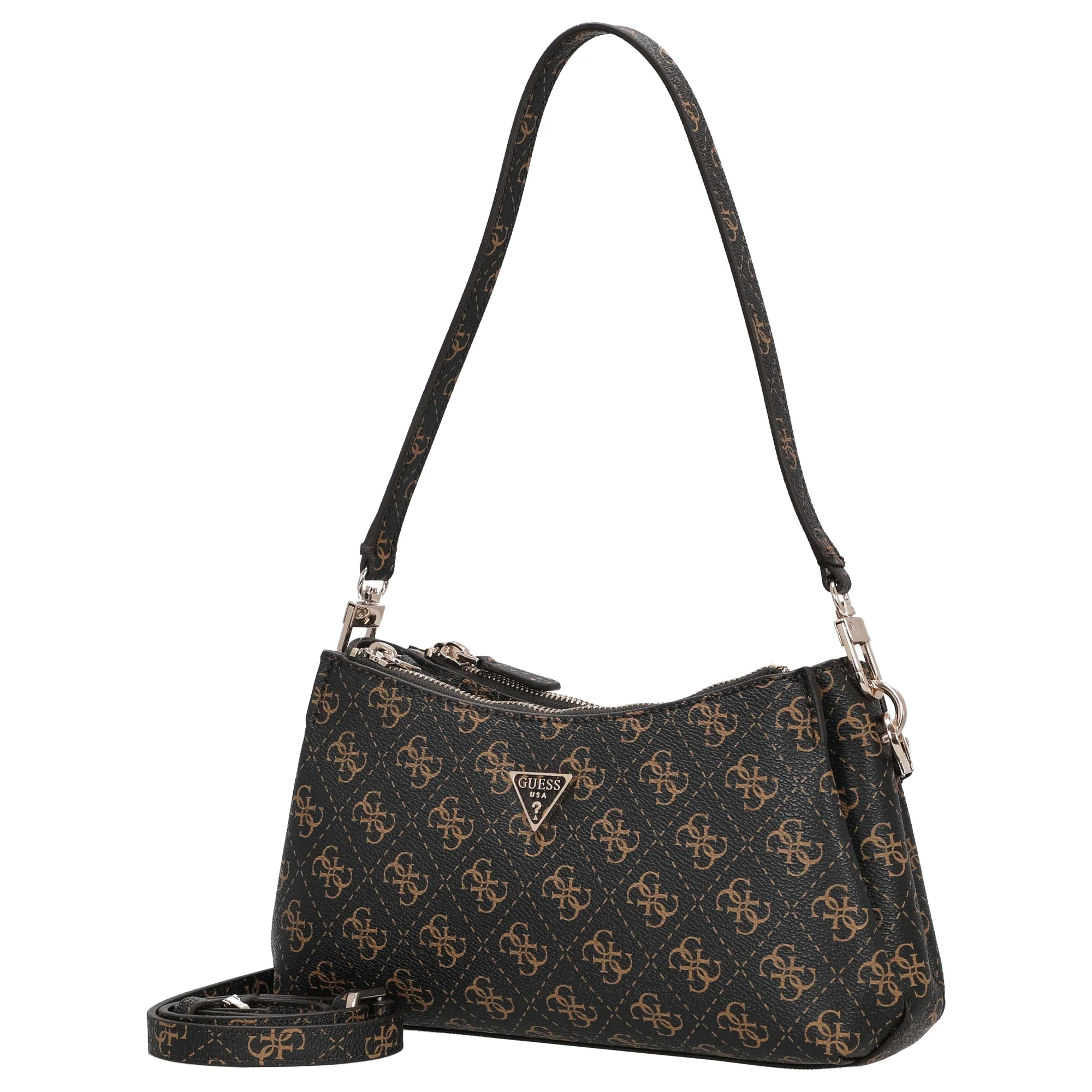 Guess Noelle ll - Schultertasche (brown logo) - Image 2