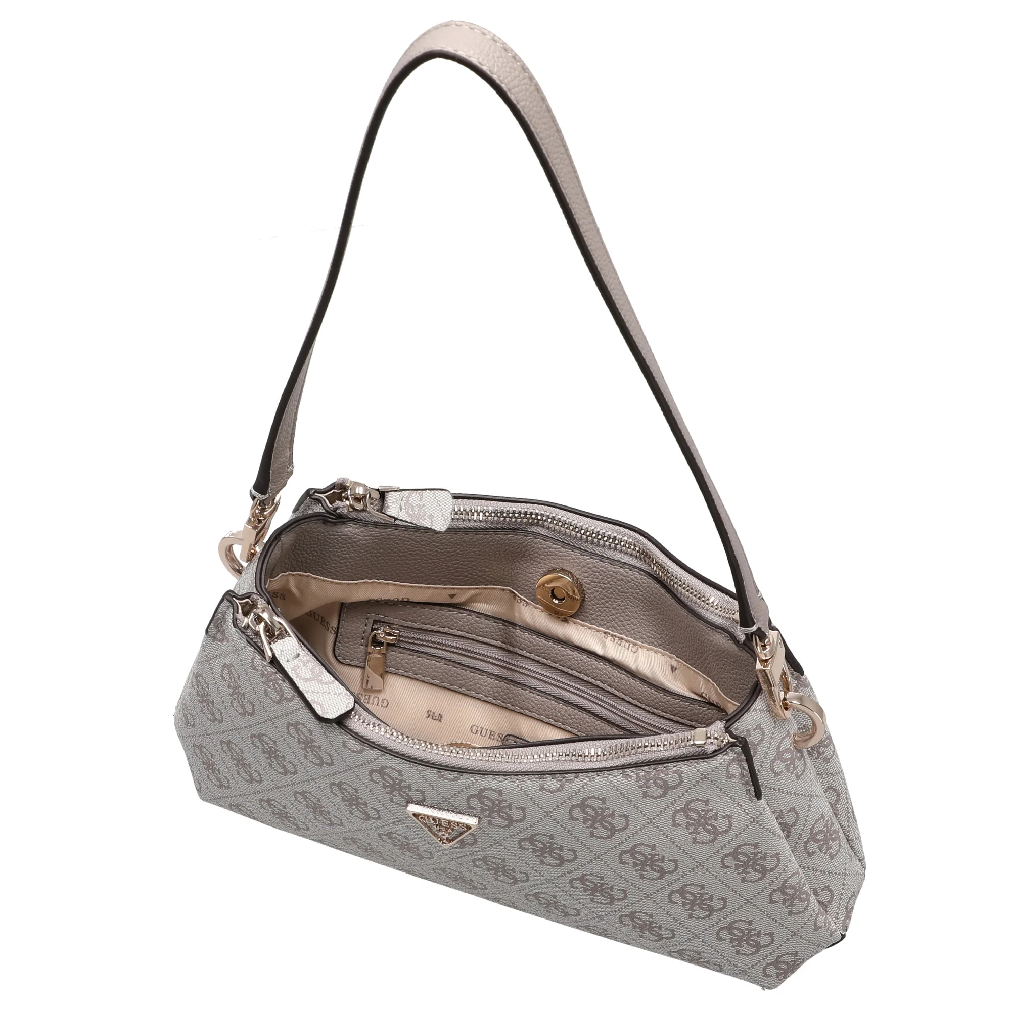 Guess Noelle ll - Schultertasche (dark taupe logo) - Image 6